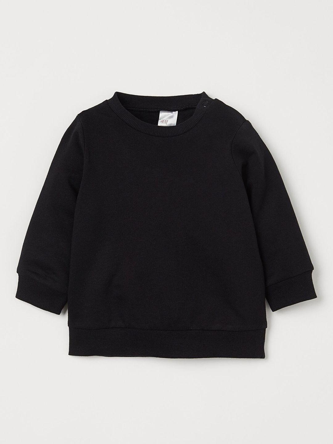 h&m kids black cotton sweatshirt