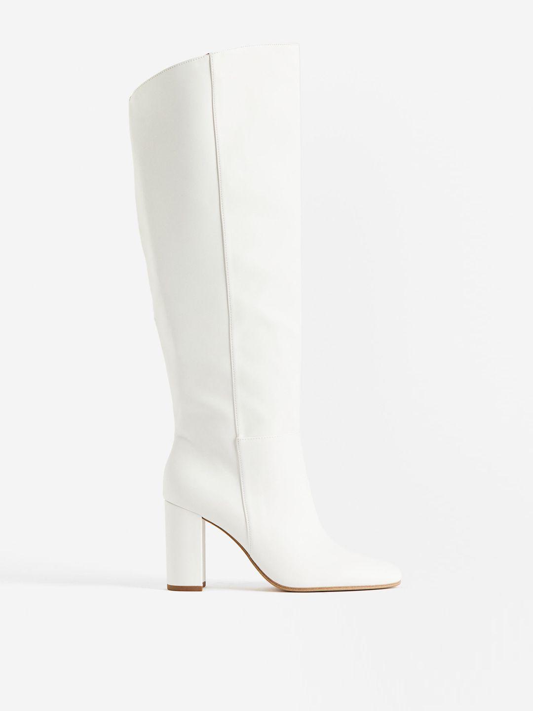 h&m knee-high heeled boots