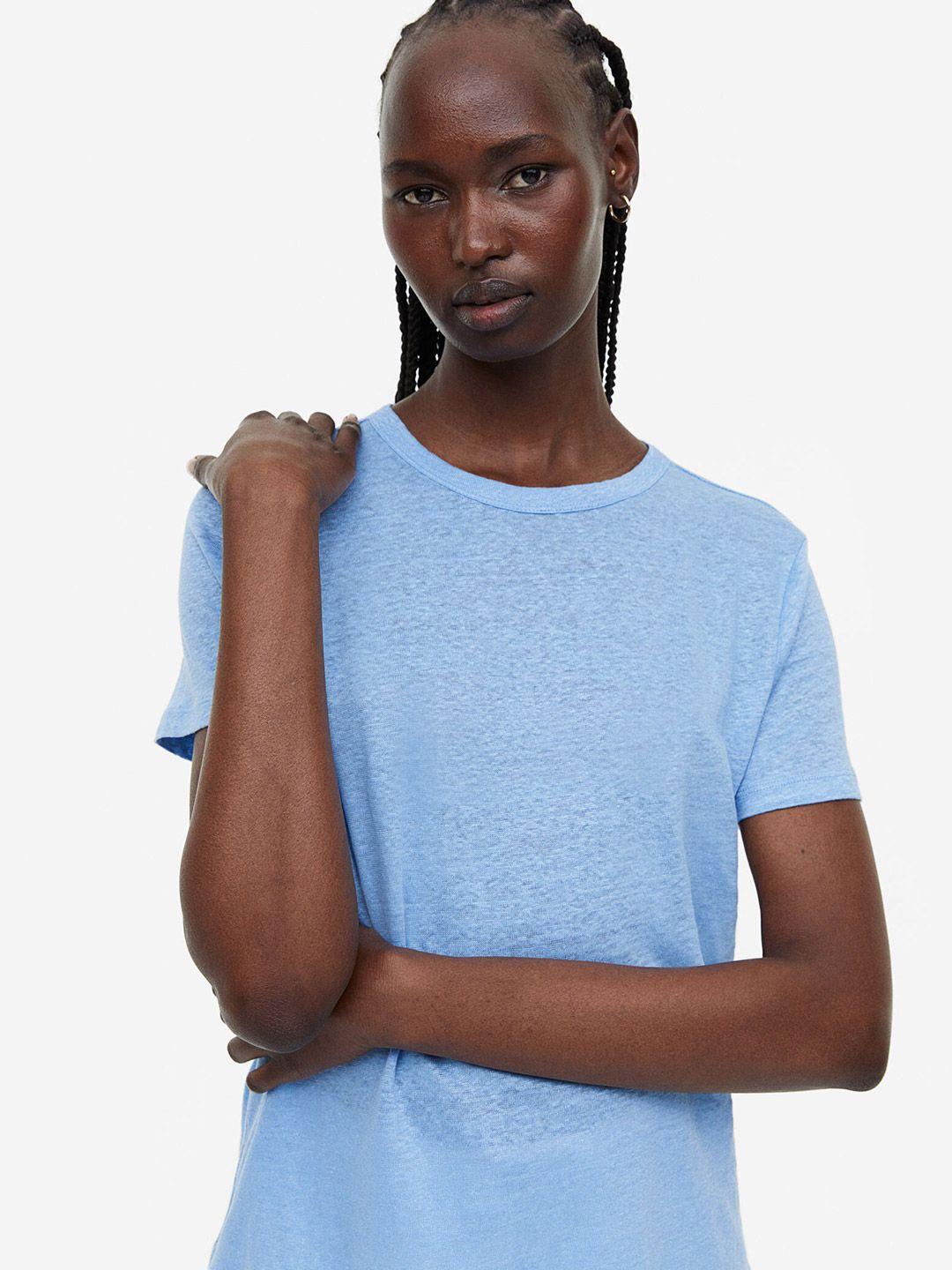 h&m linen t-shirt