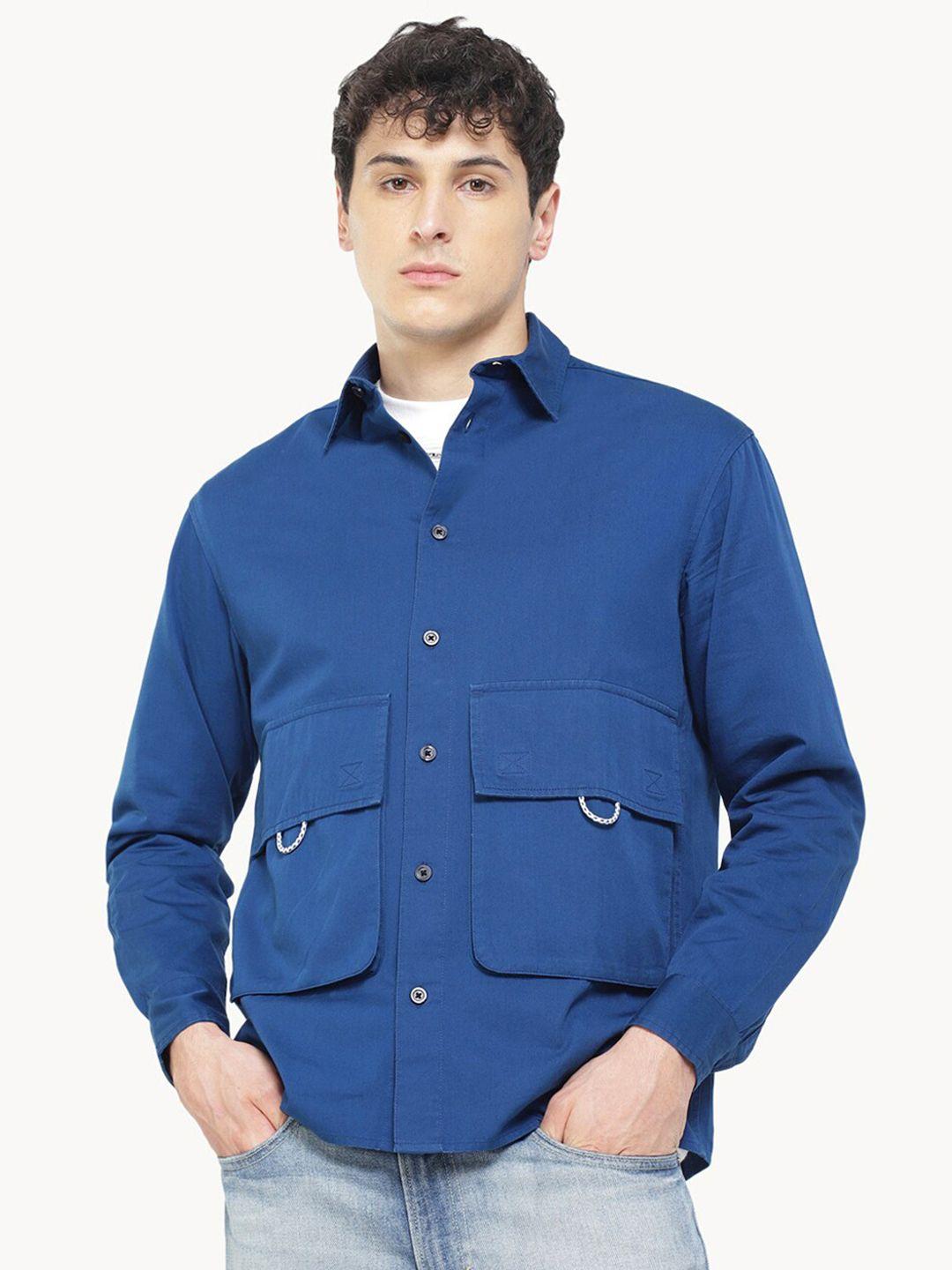 h&m long sleeve flap pocket shirt