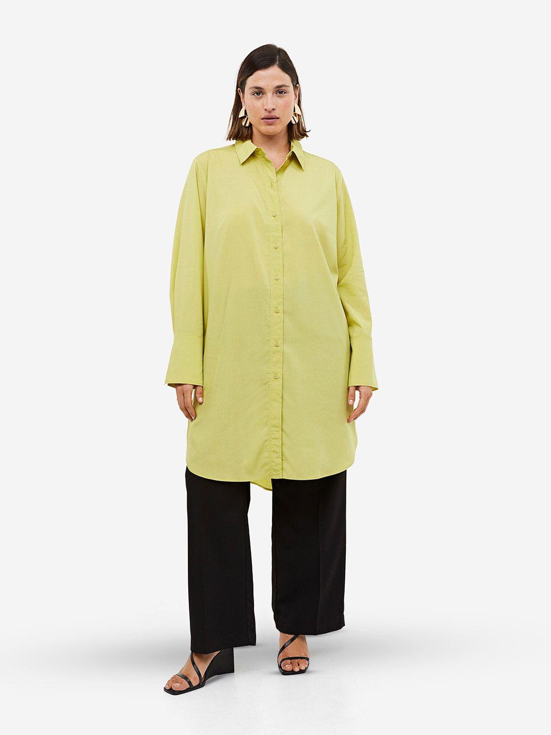 h&m lyocell-blend shirt dress