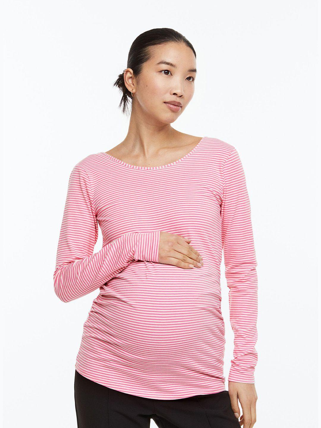 h&m mama cotton jersey top