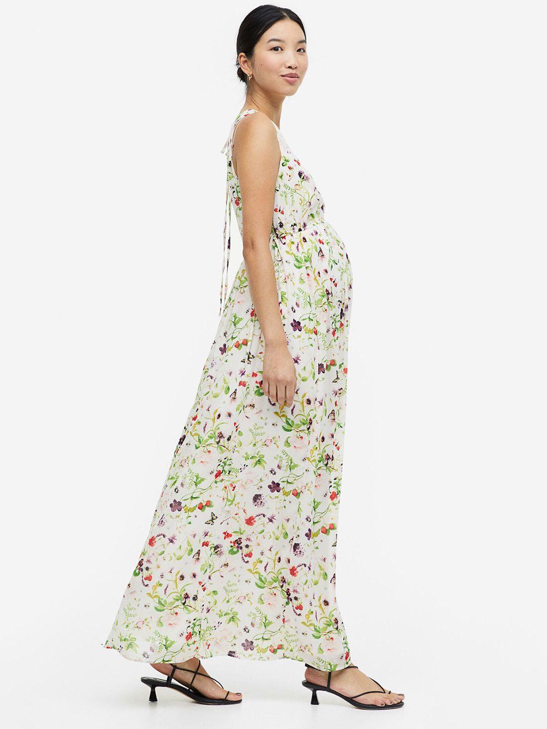 h&m mama maxi dress