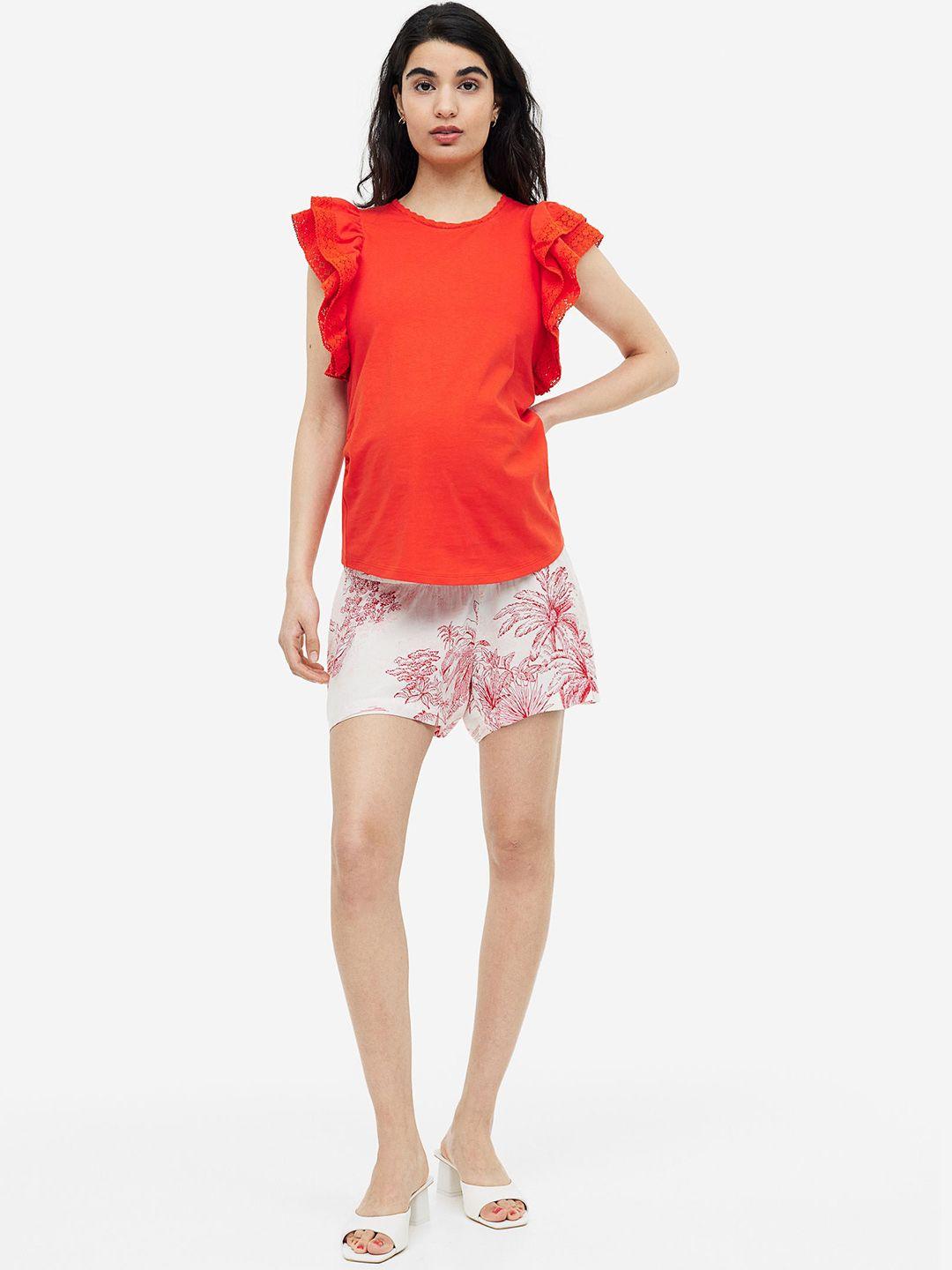 h&m mama pull-on shorts