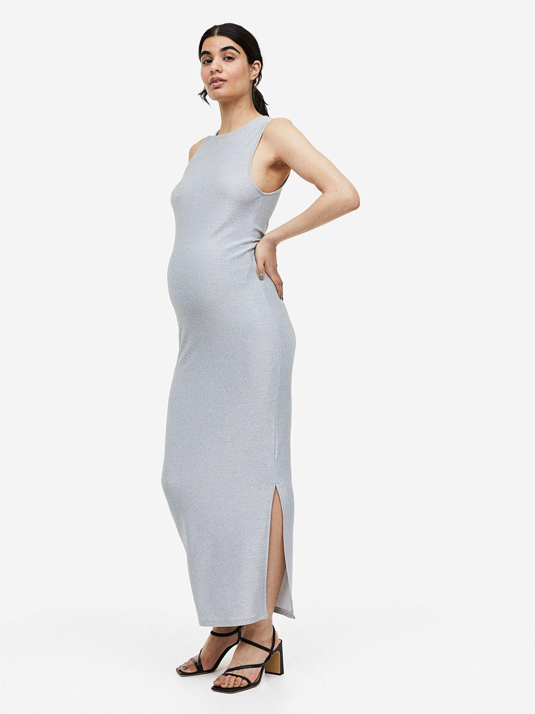 h&m mama ribbed dress