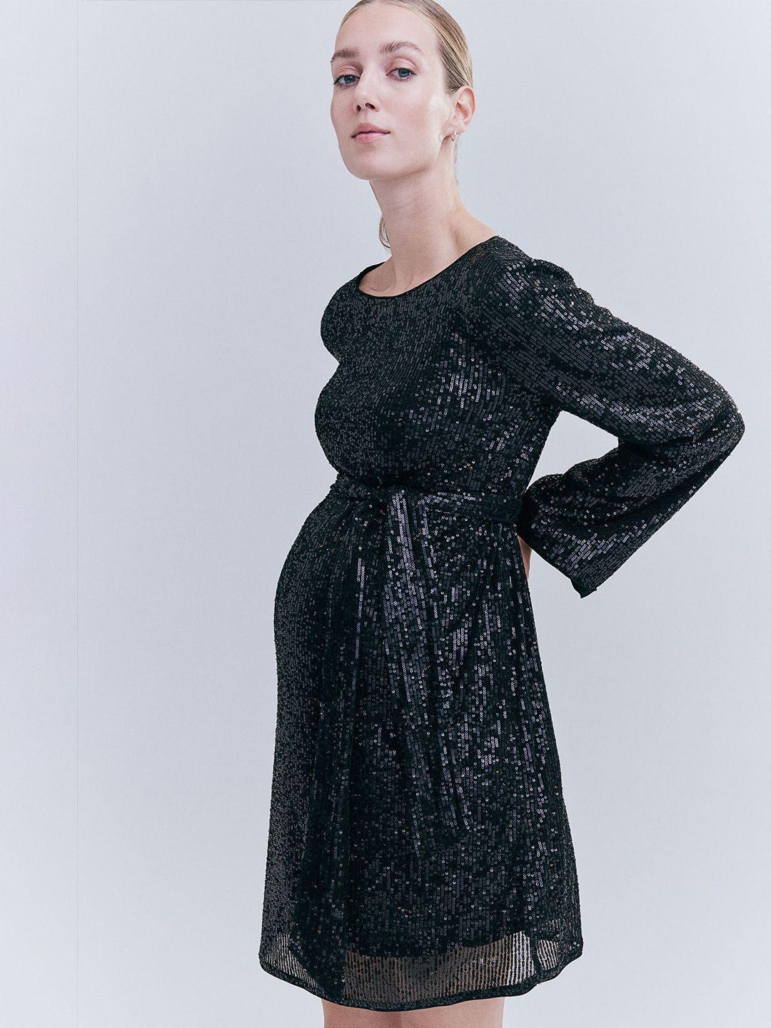 h&m mama sequined dress