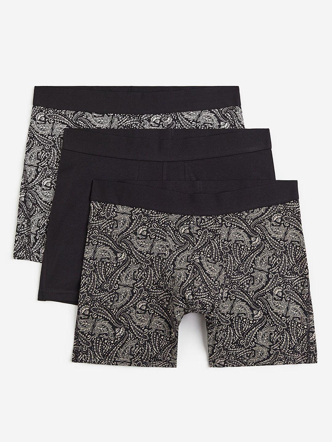 h&m men 3-pack xtra life cotton trunks