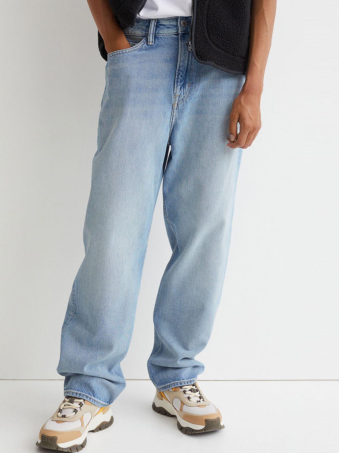 h&m men blue loose jeans