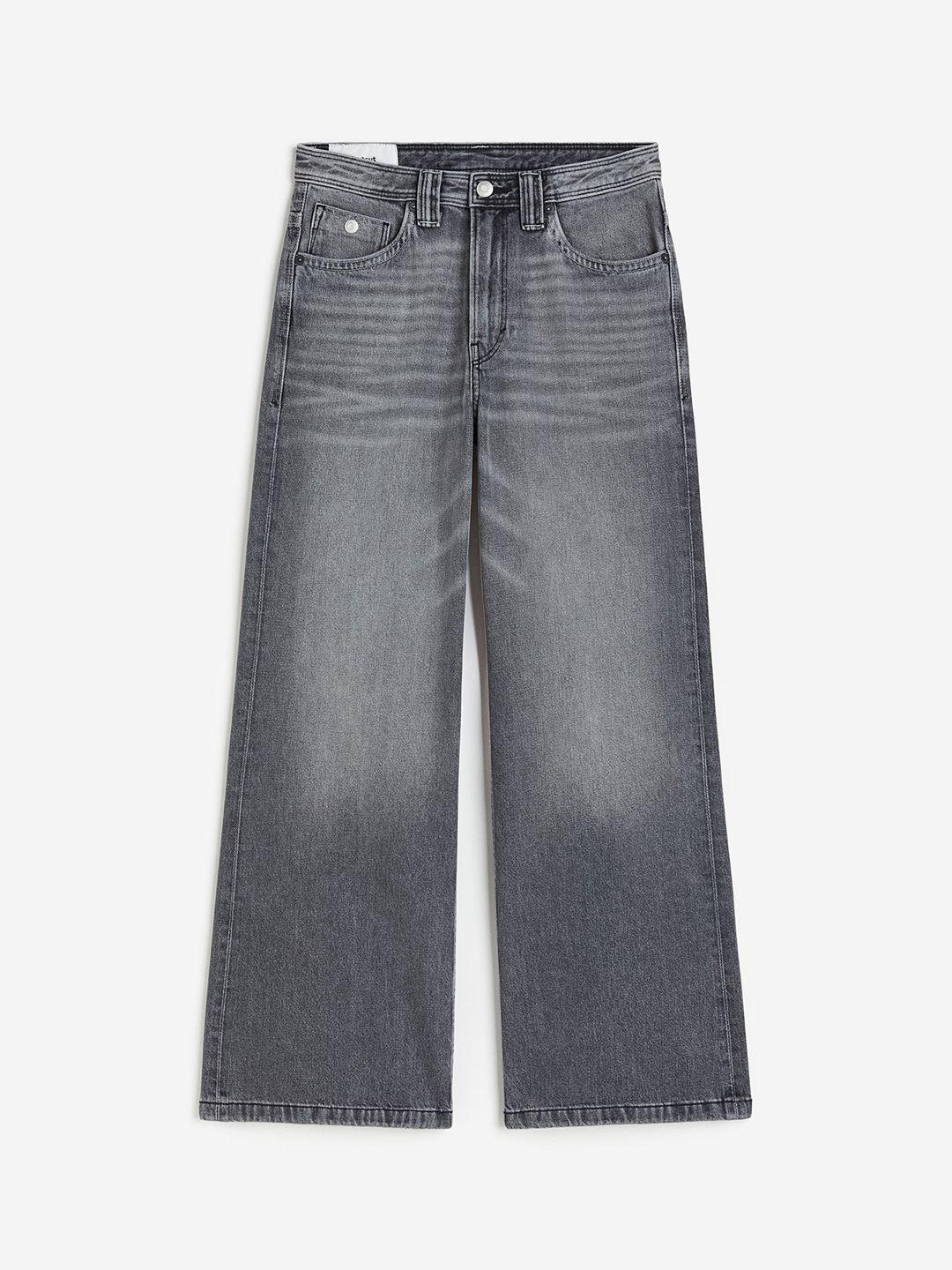 h&m men bootcut loose cotton jeans