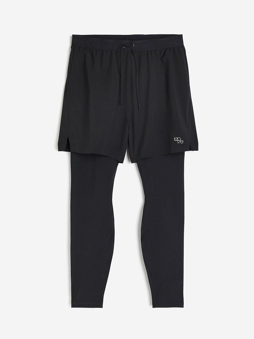 h&m men drymove double-layered running shorts