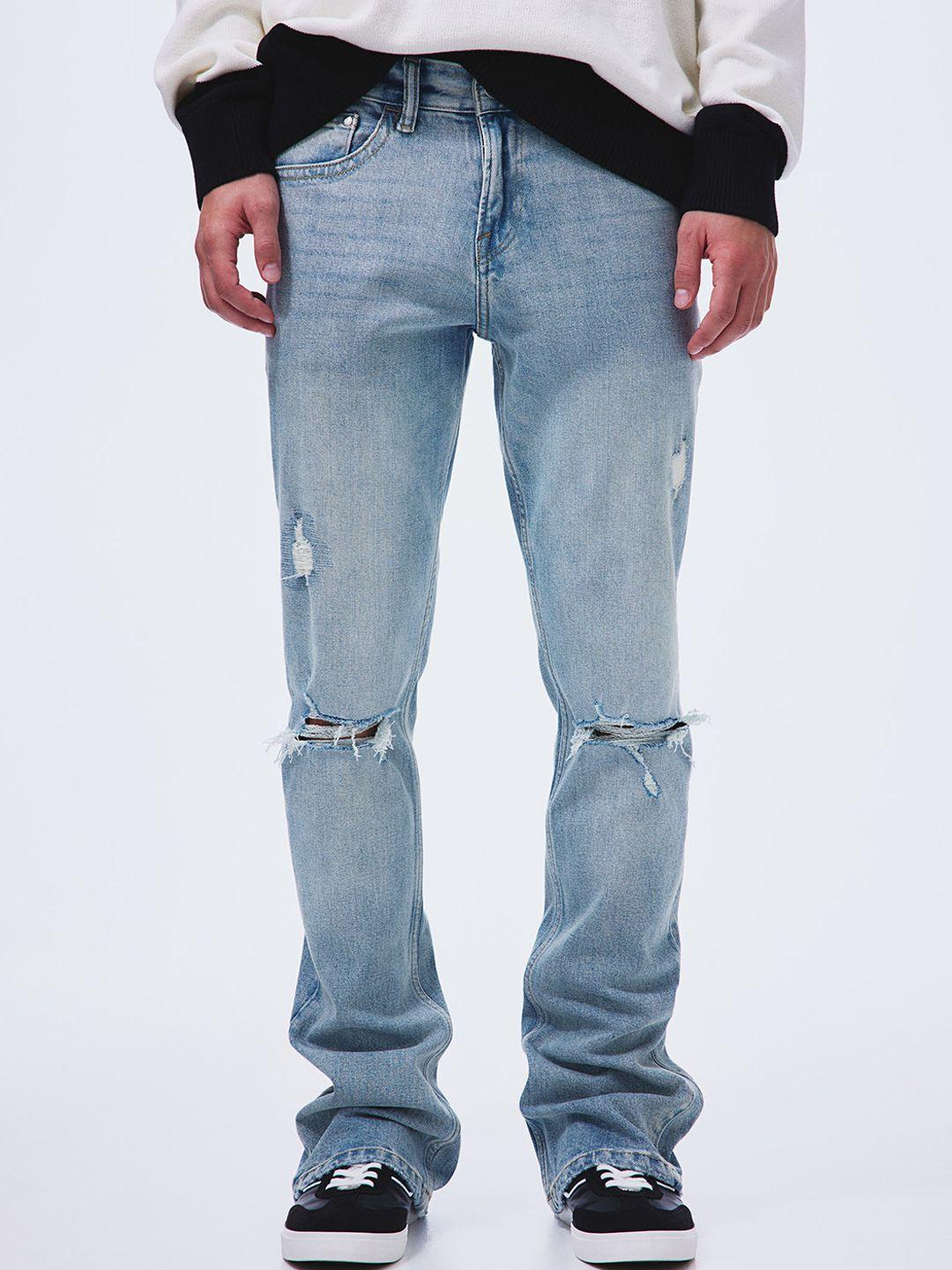 h&m men flared slim jeans
