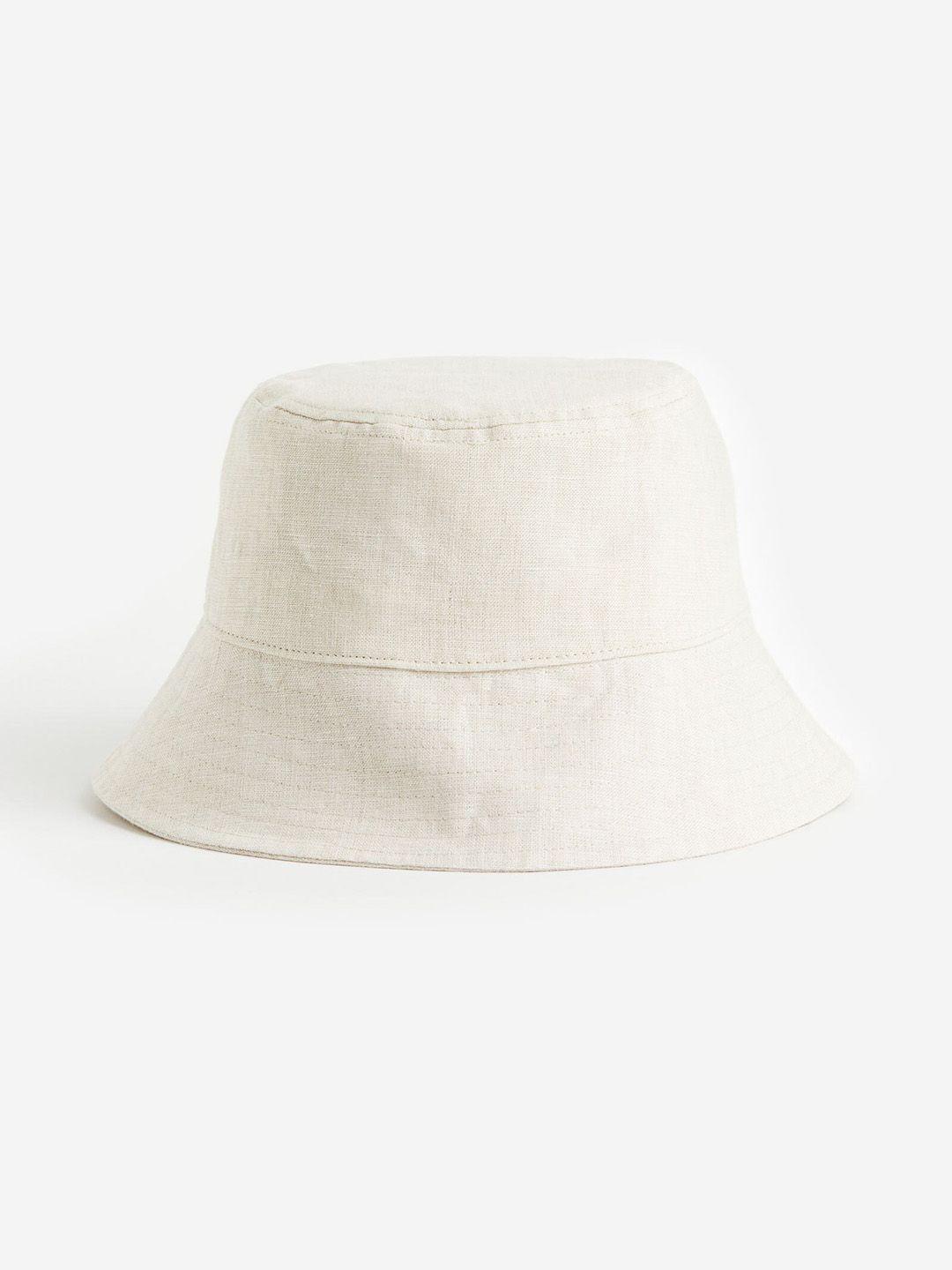 h&m men linen bucket hat