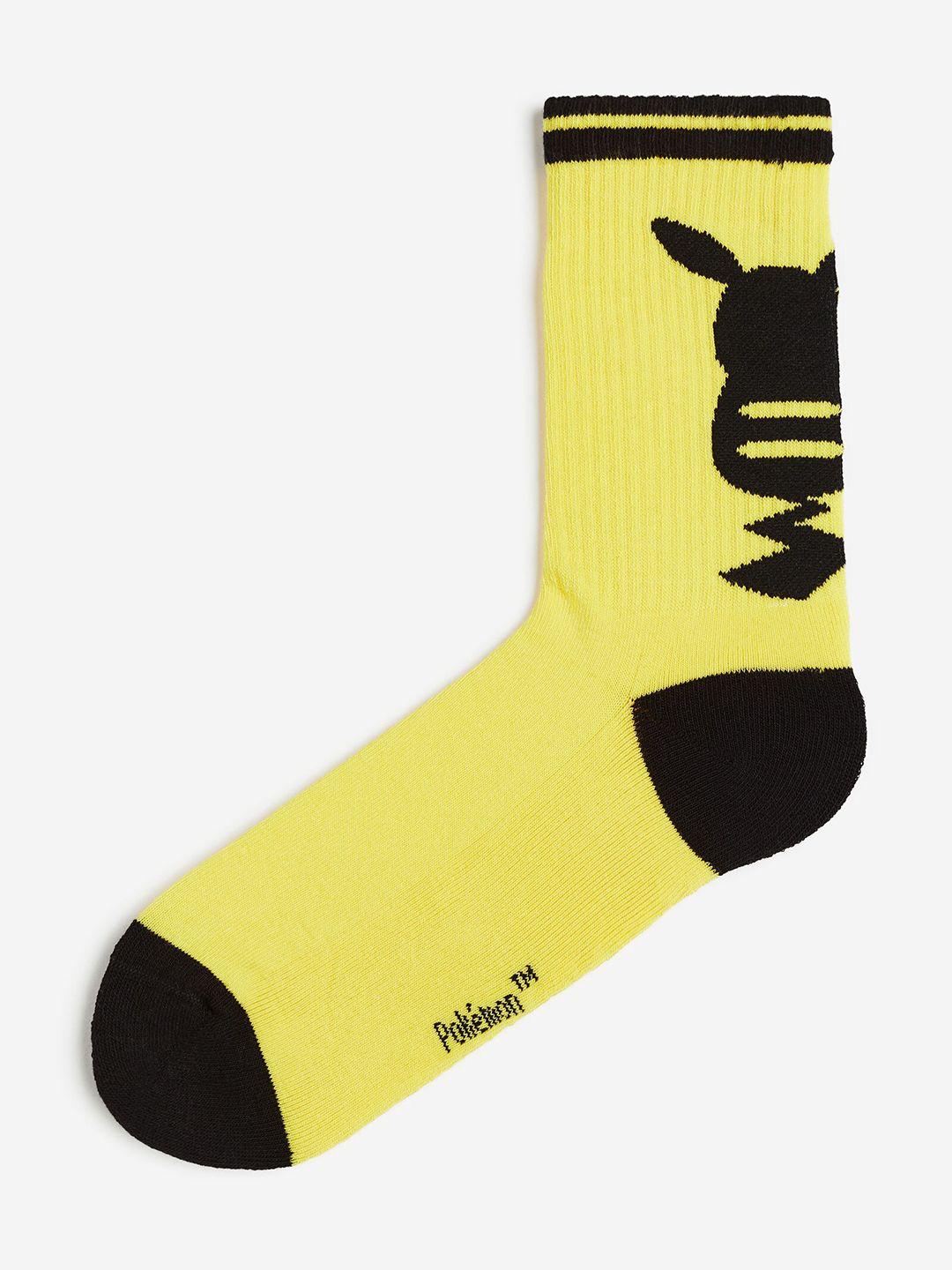 h&m men motif-detail socks