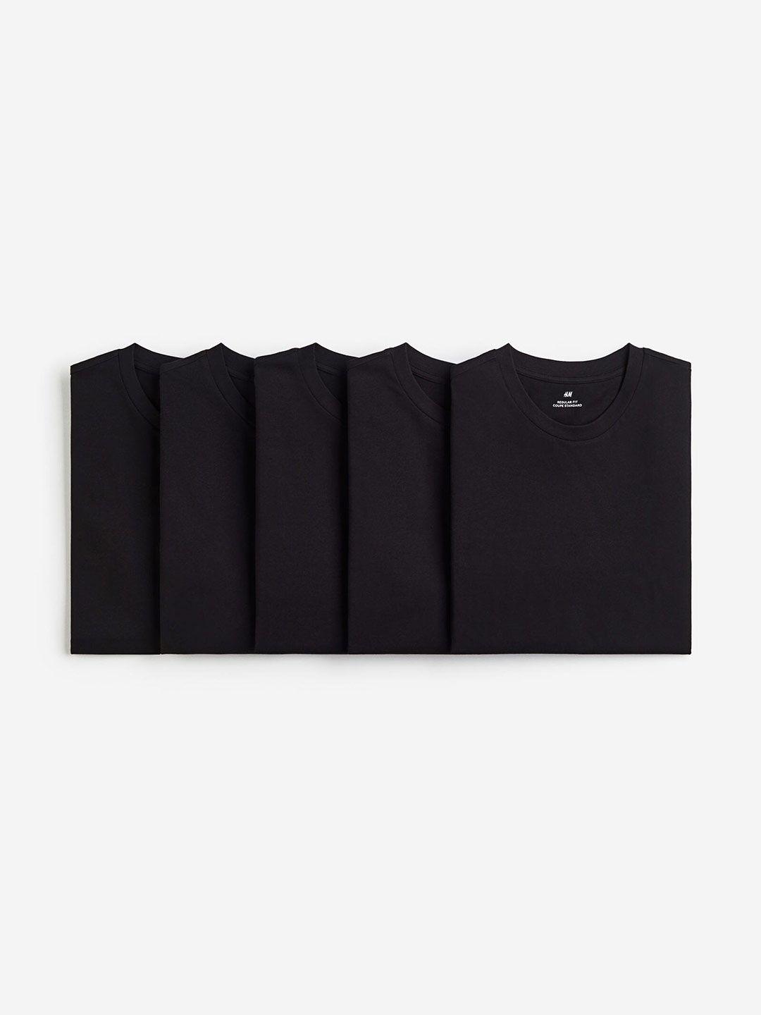 h&m men pack of 5 cotton t-shirt