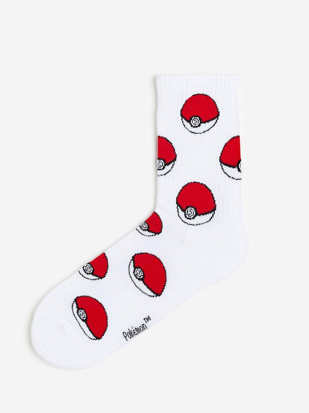 h&m men pokemon motif-detail ankle-length socks