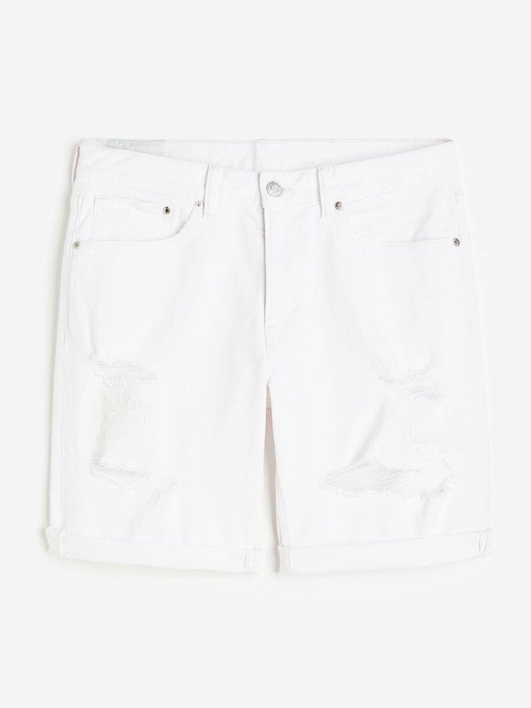 h&m men regular denim shorts