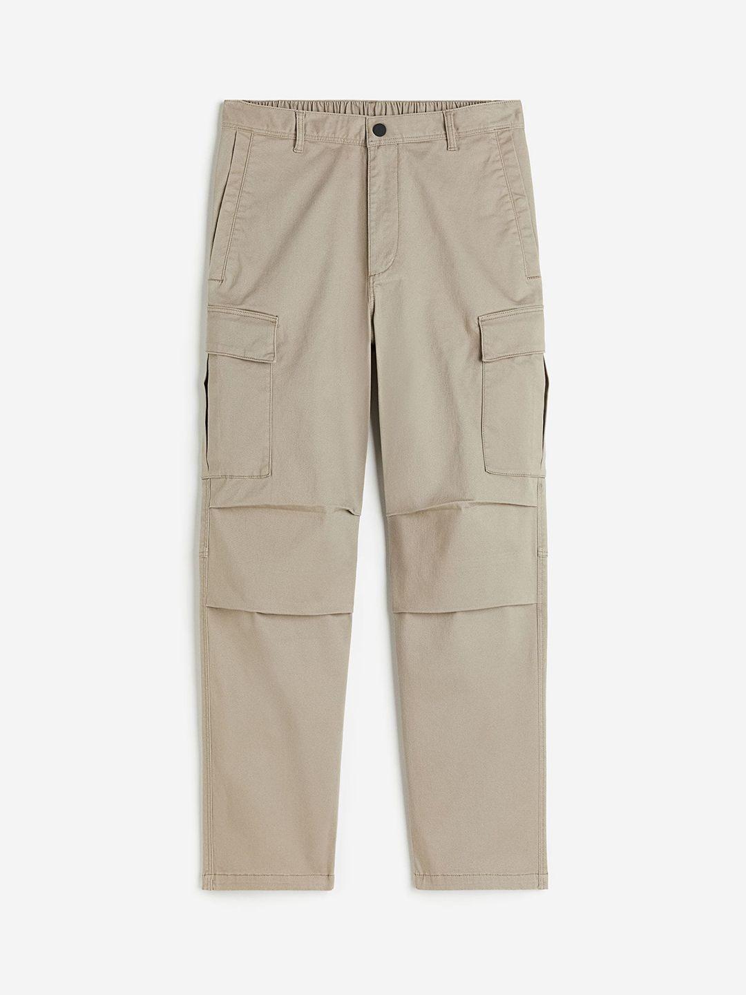 h&m men regular-fit cargo trousers