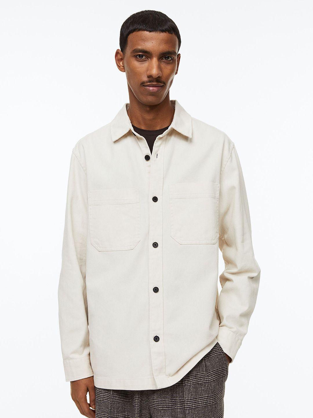 h&m men regular fit overshirt