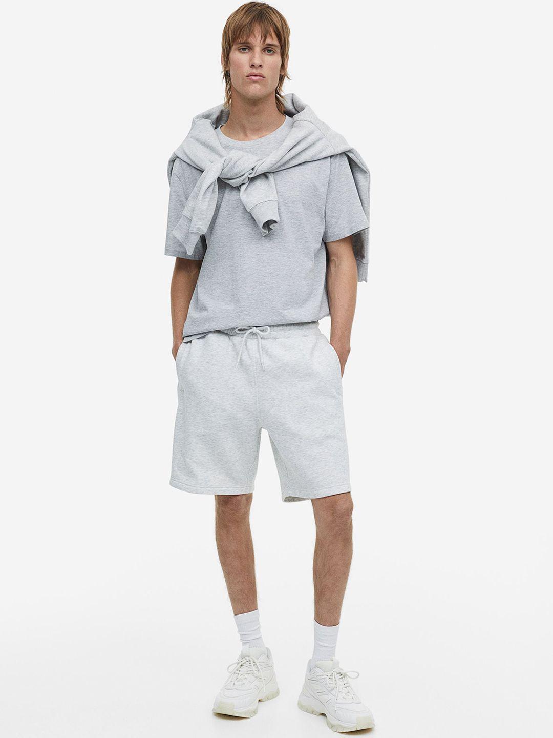 h&m men regular fit sweatshirt shorts