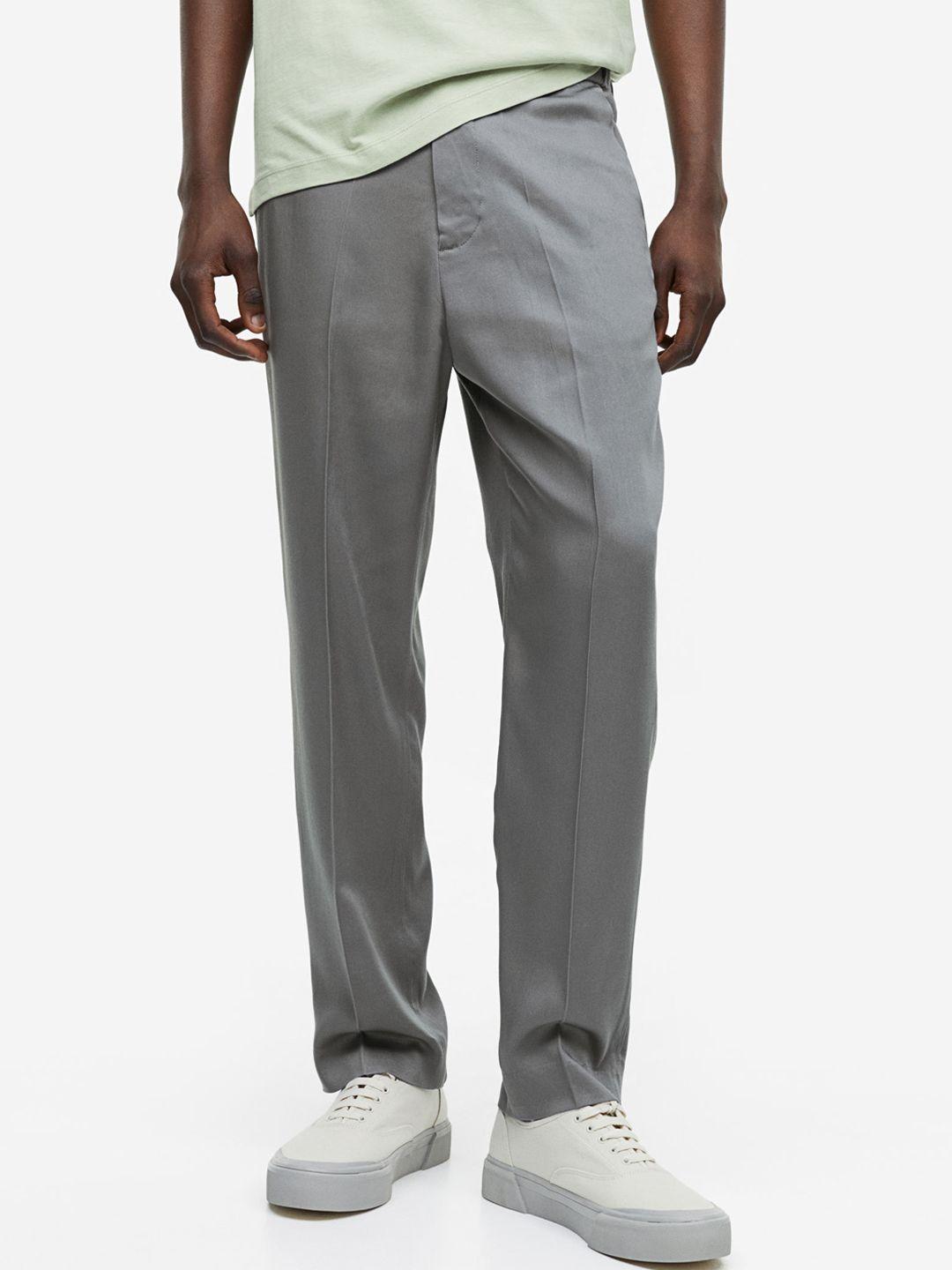 h&m men regular fit tailored lyocell trousers