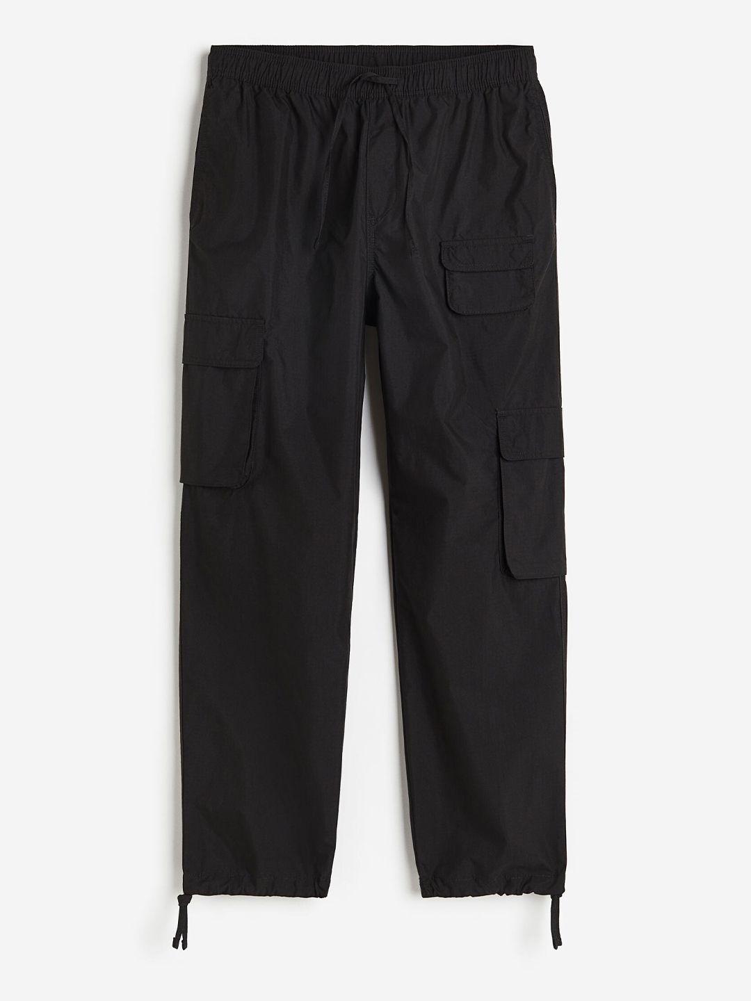 h&m men relaxed fit cargo trousers