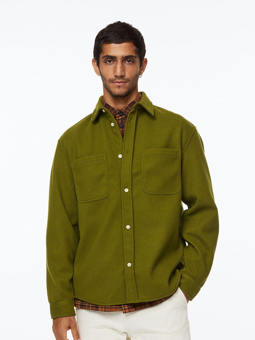 h&m men relaxed fit overshirt