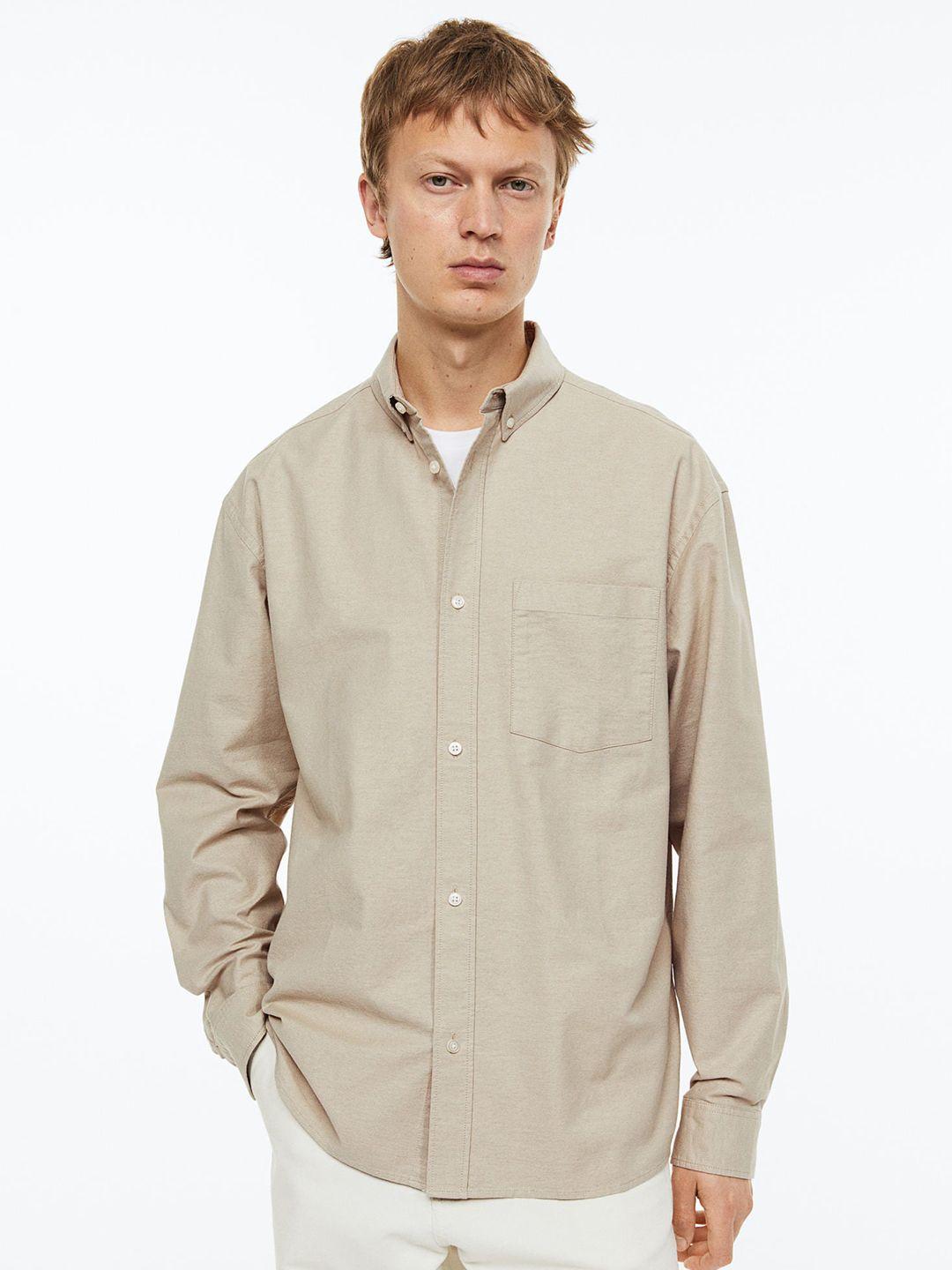 h&m men relaxed fit oxford shirt