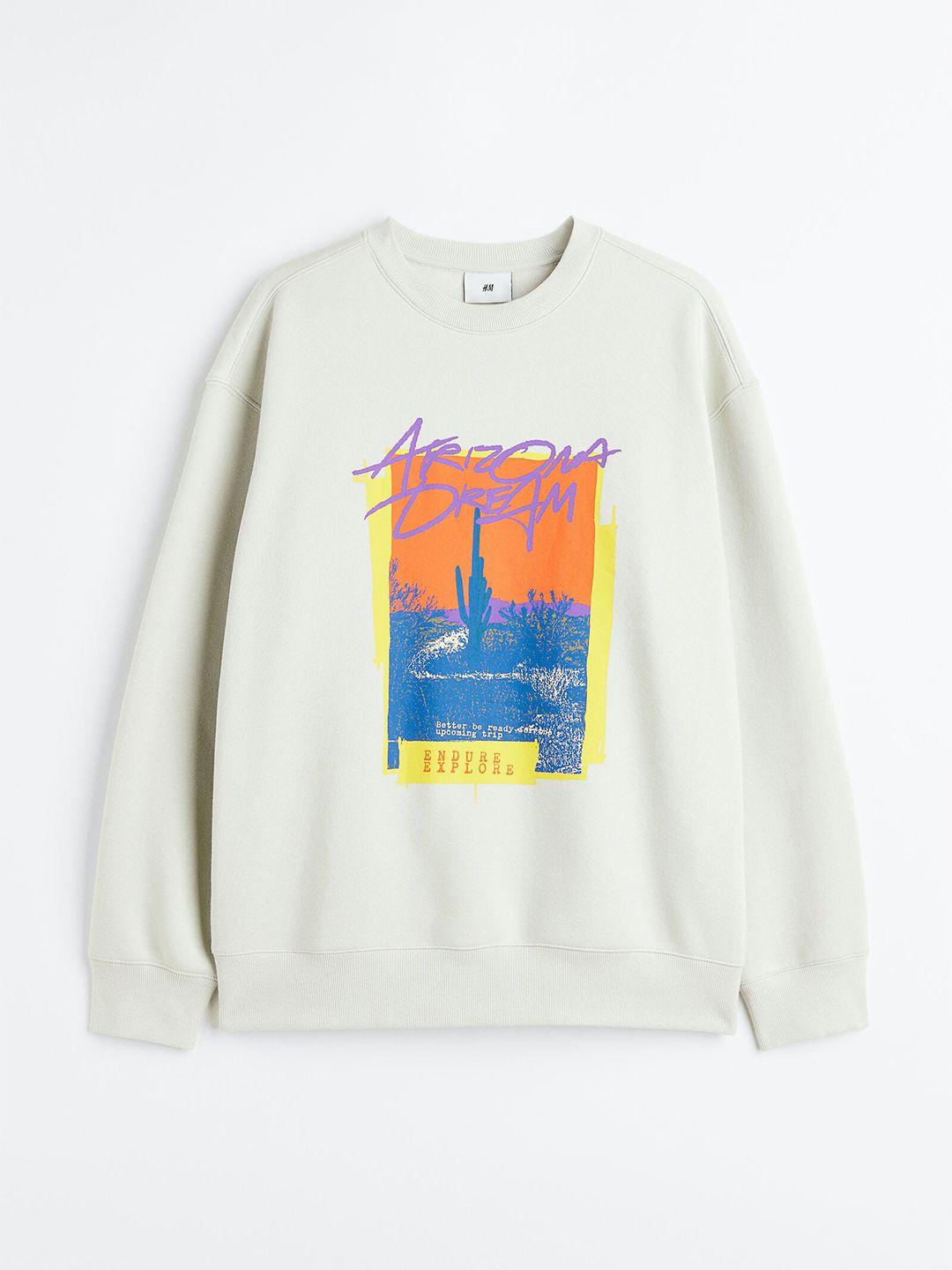 h&m men relaxed fit sweatshirt