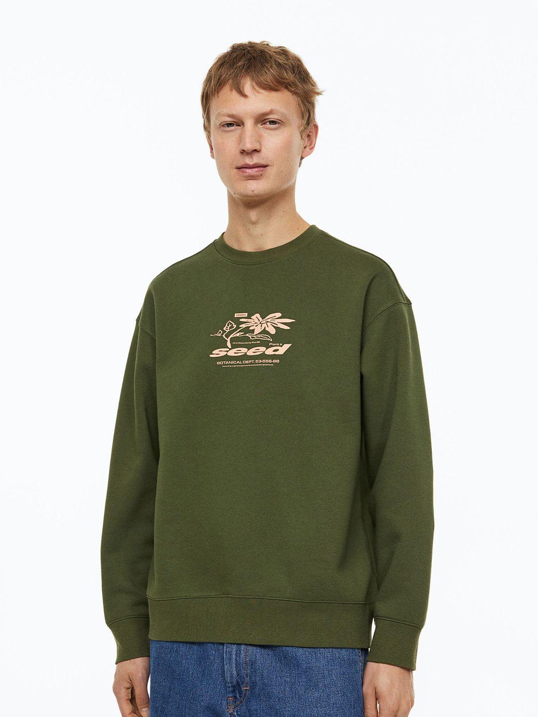 h&m men relaxed fit sweatshirt