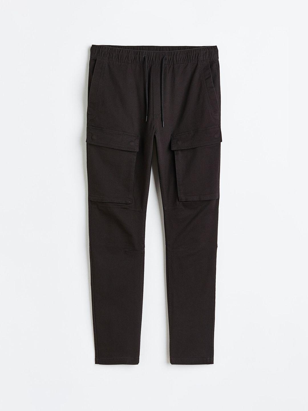 h&m men skinny fit cargo joggers