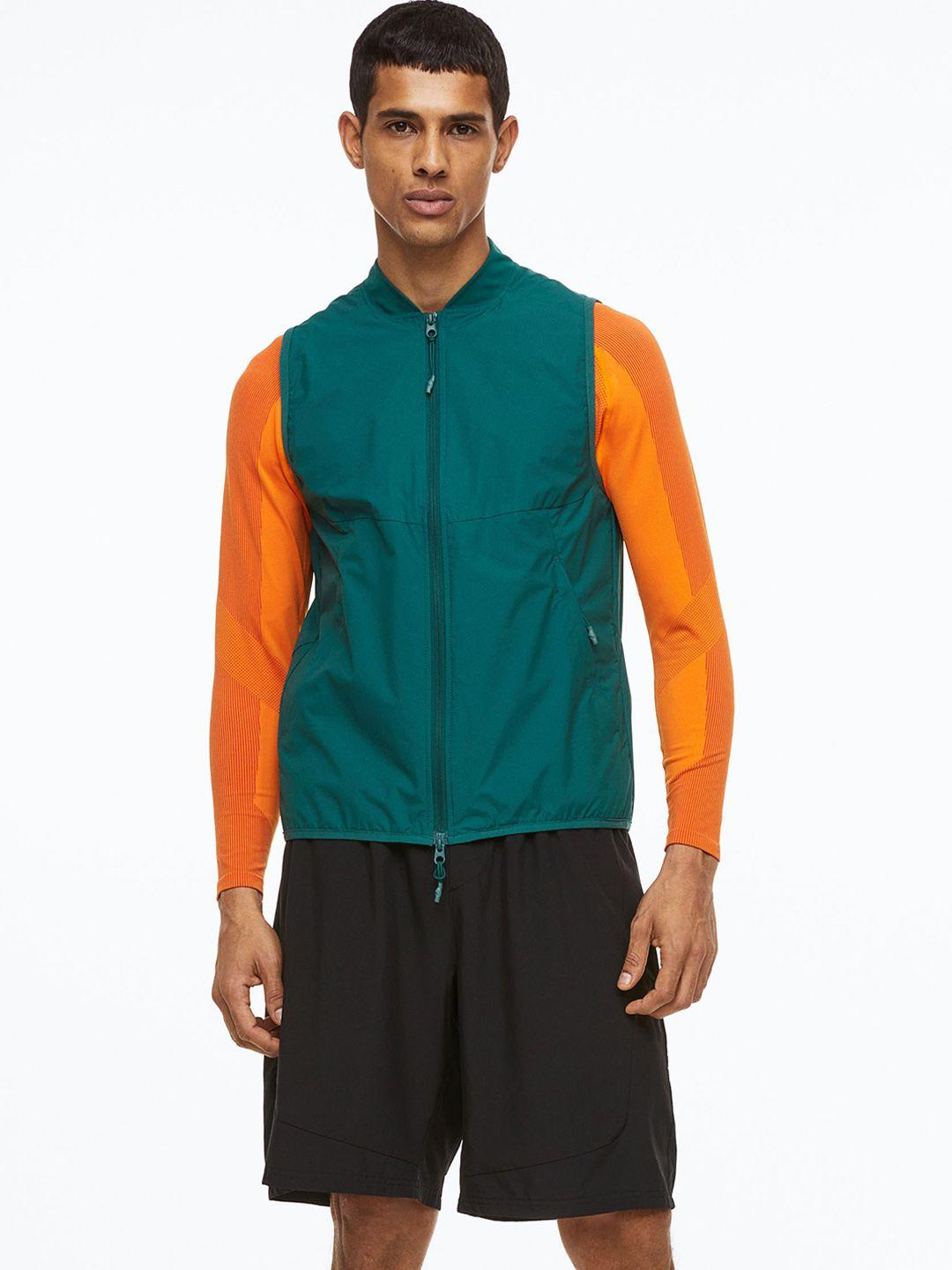 h&m men water-repellent running gilet