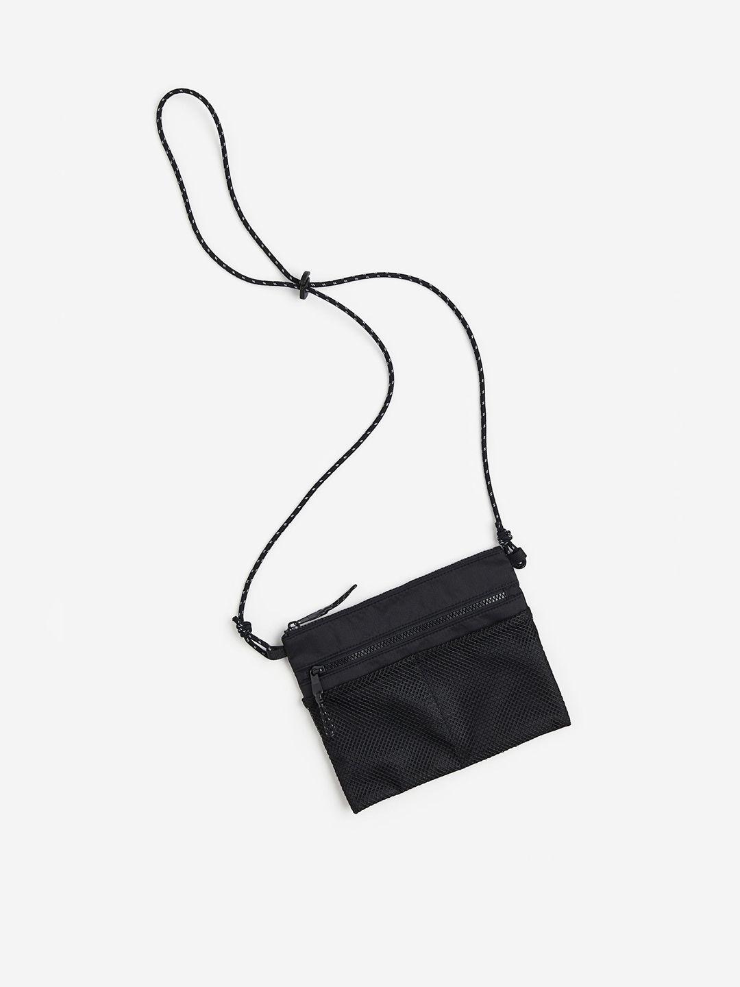 h&m mesh-detail shoulder bag