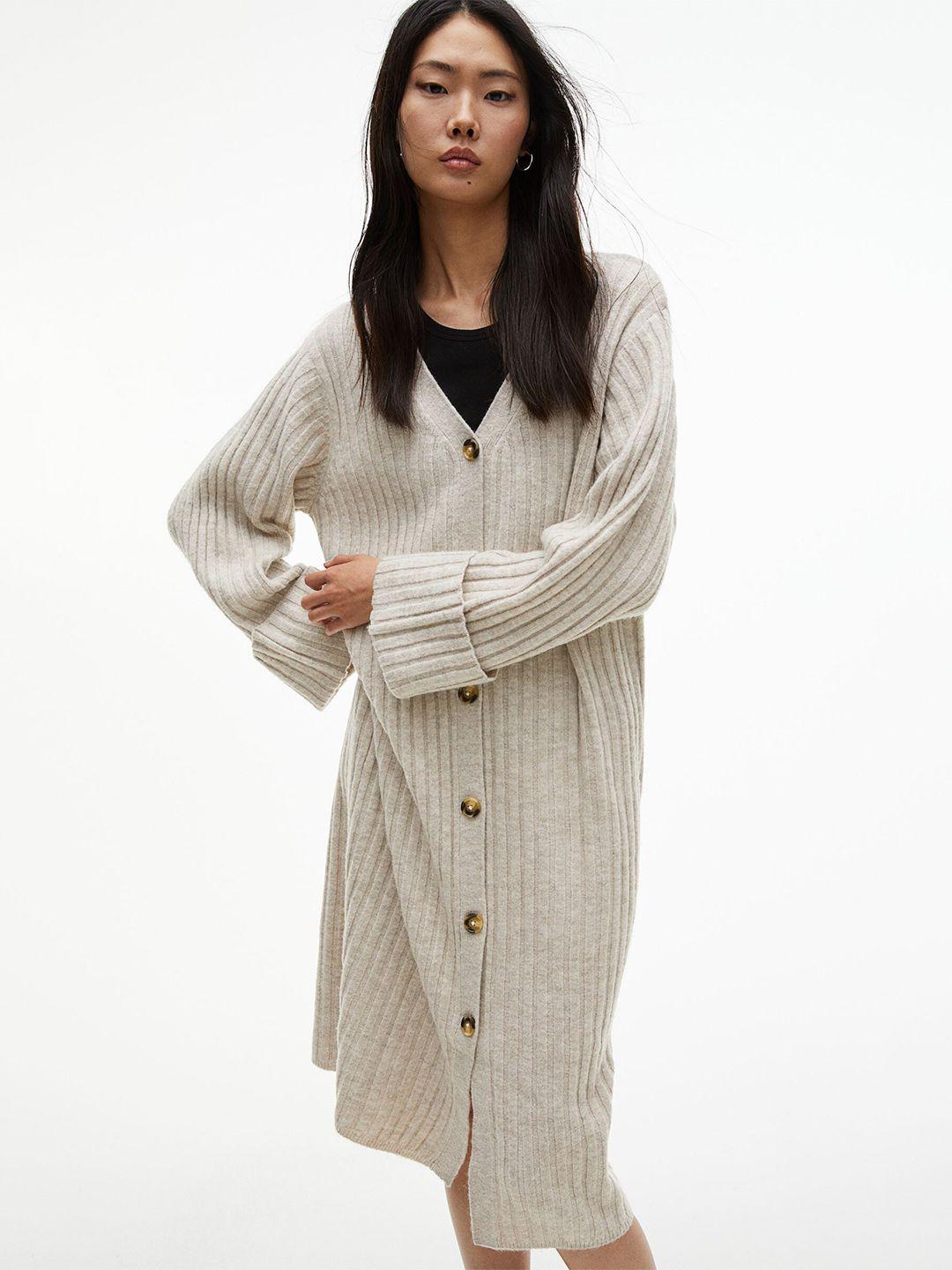 h&m oversized cardigan dress