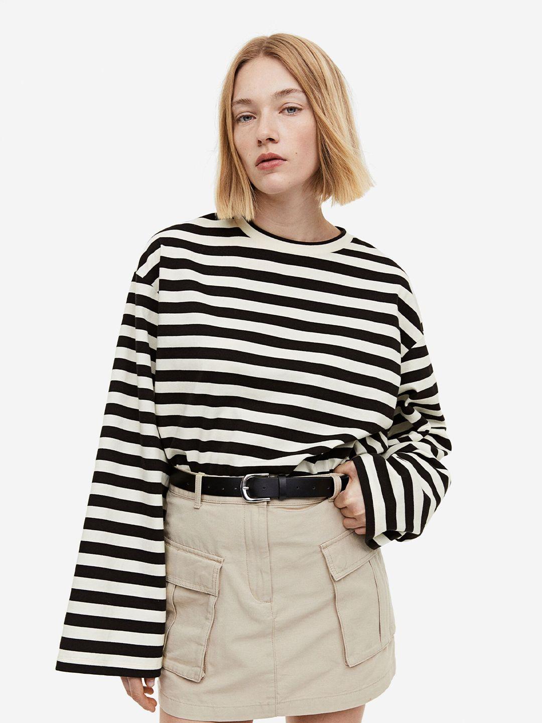 h&m oversized cotton top