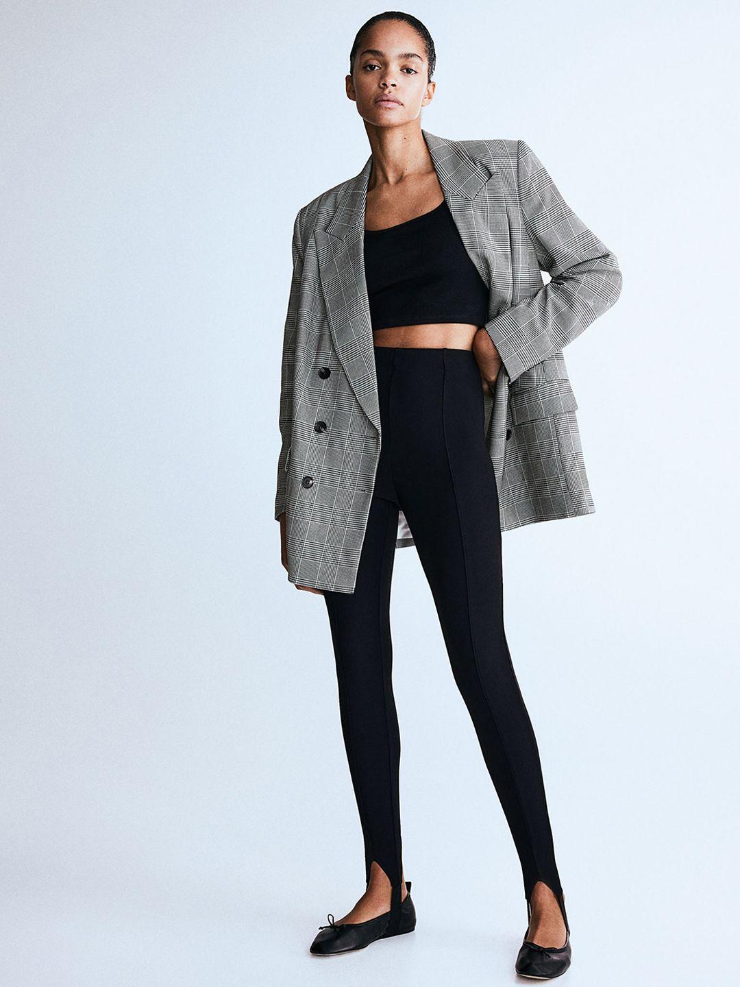 h&m oversized double-breasted blazer