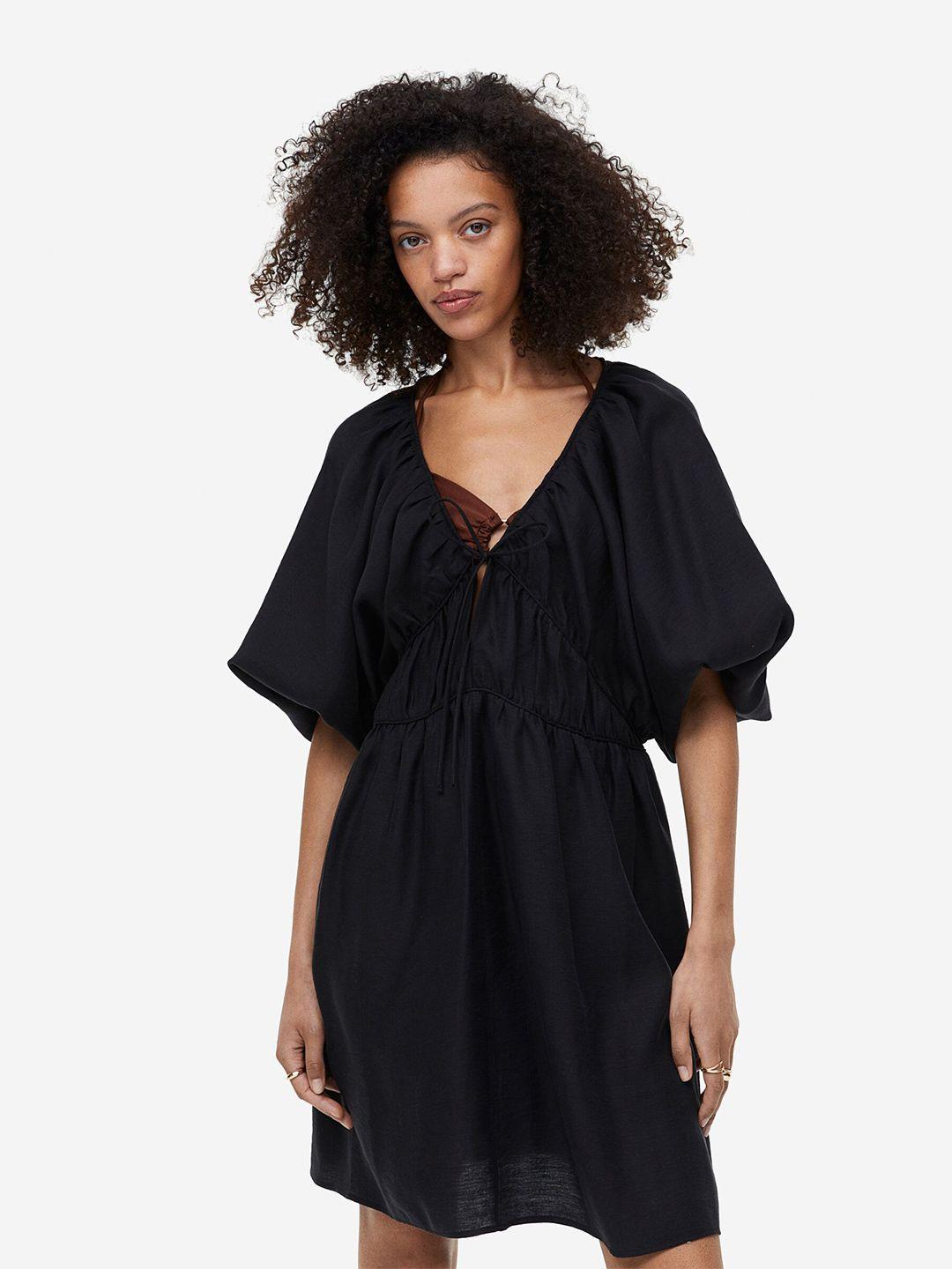 h&m oversized lyocell-blend dress