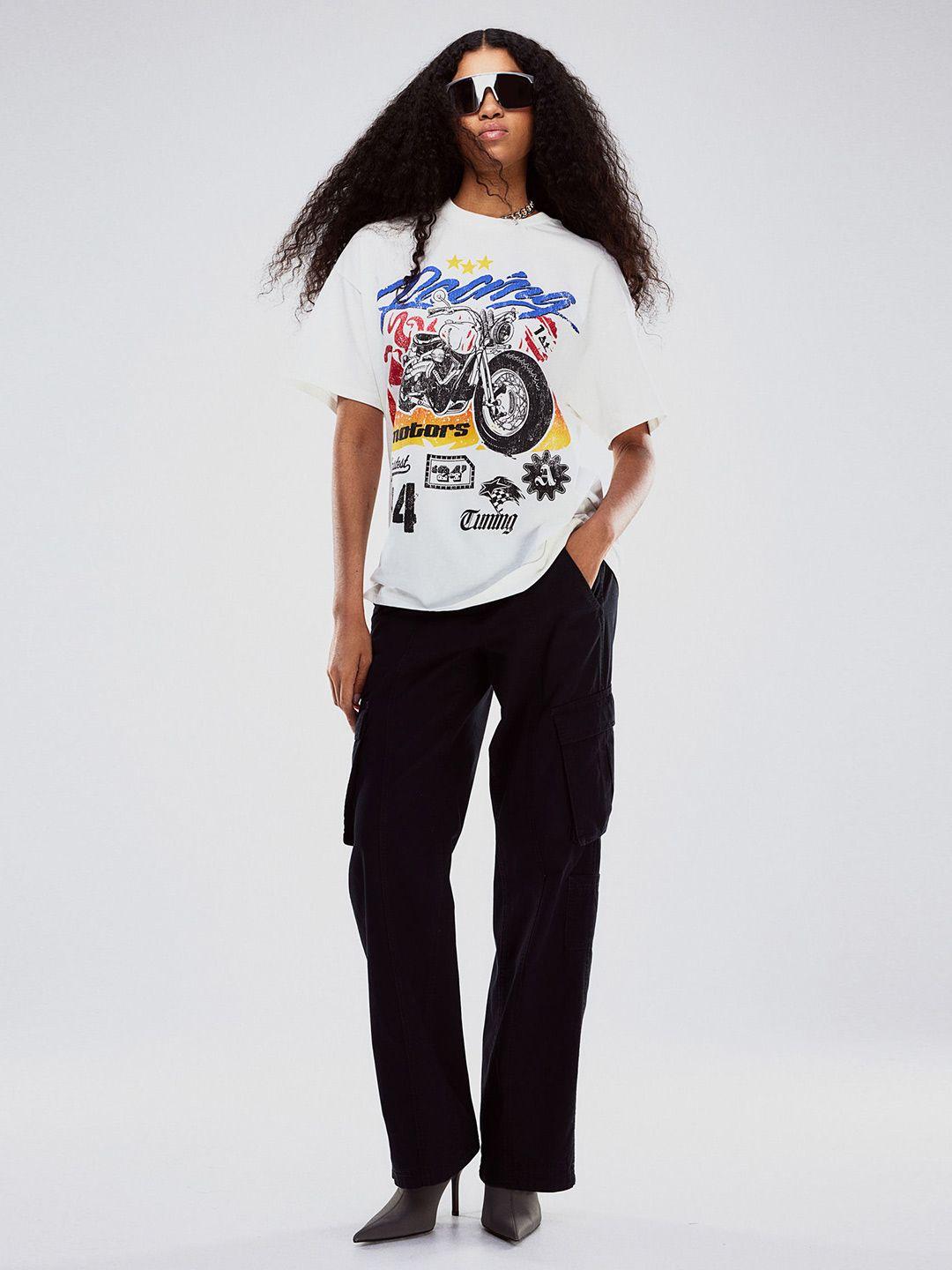 h&m oversized printed t-shirt