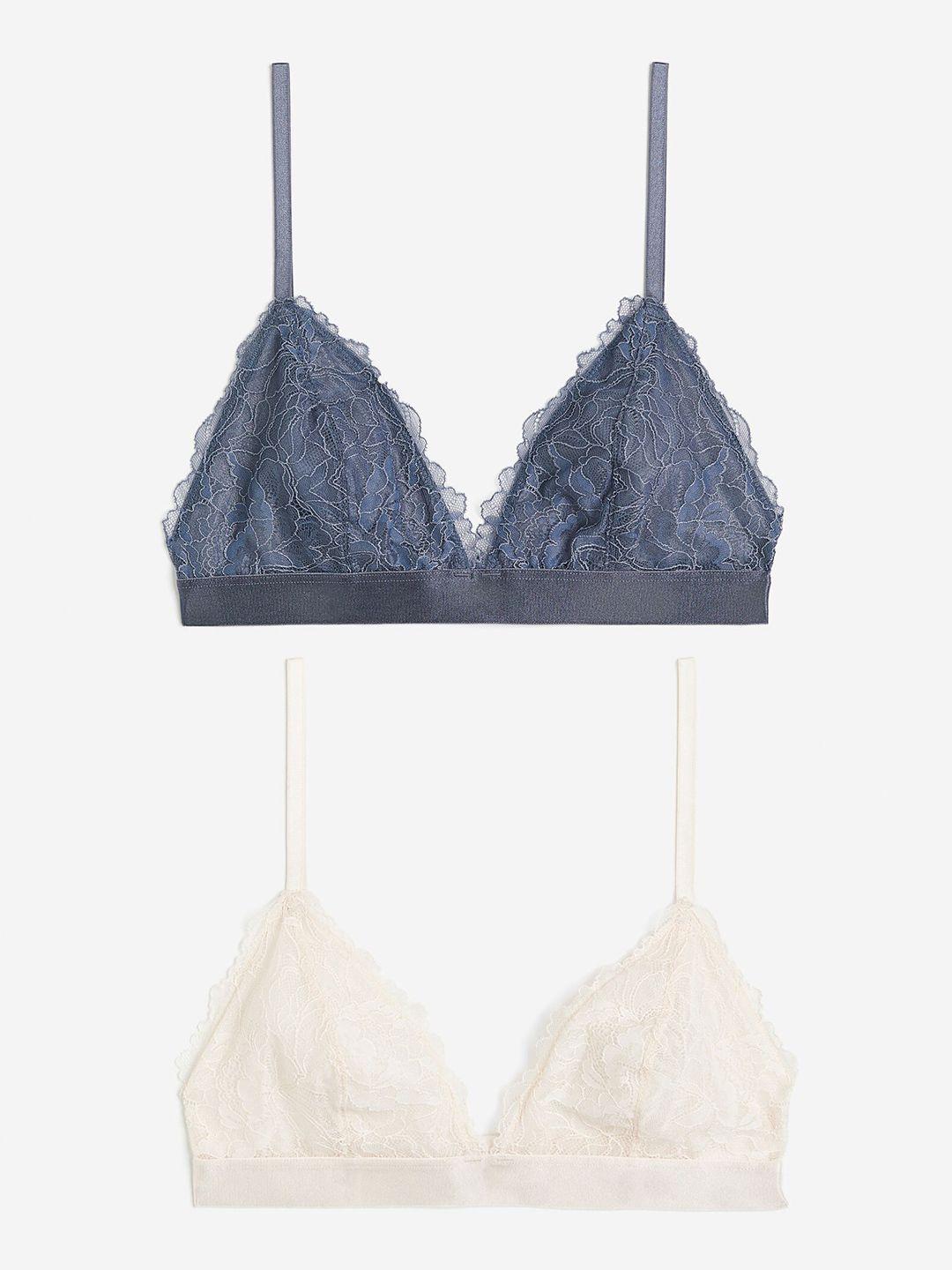 h&m pack of 2 soft lace bras