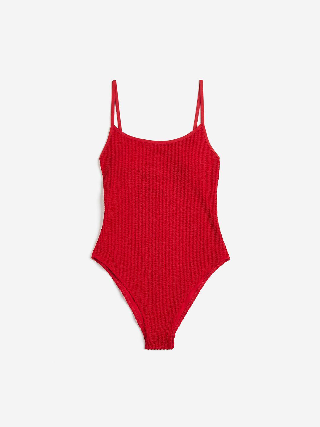 h&m padded cup high-leg swim bodysuit