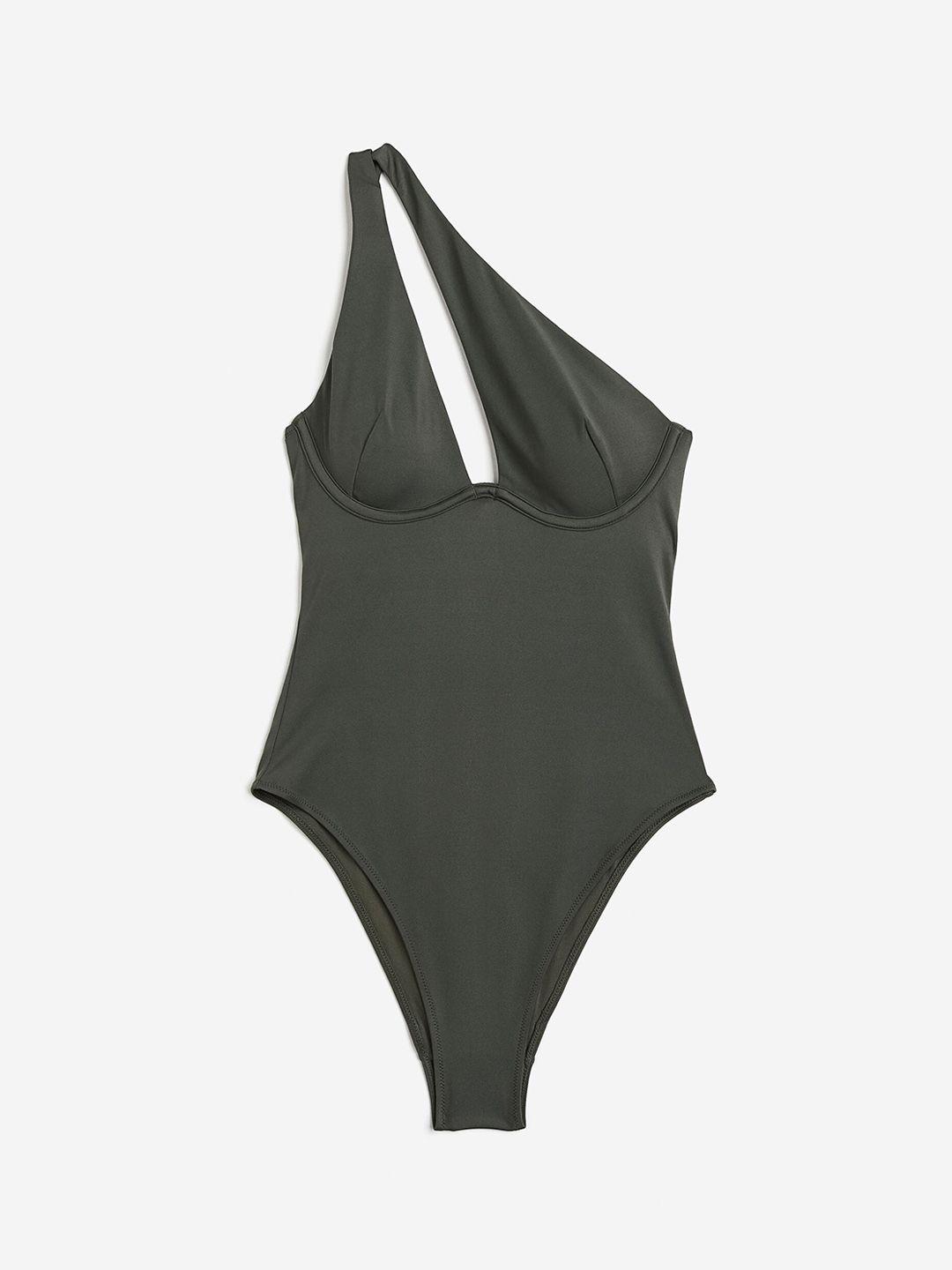 h&m padded-cup high-leg swimsuit