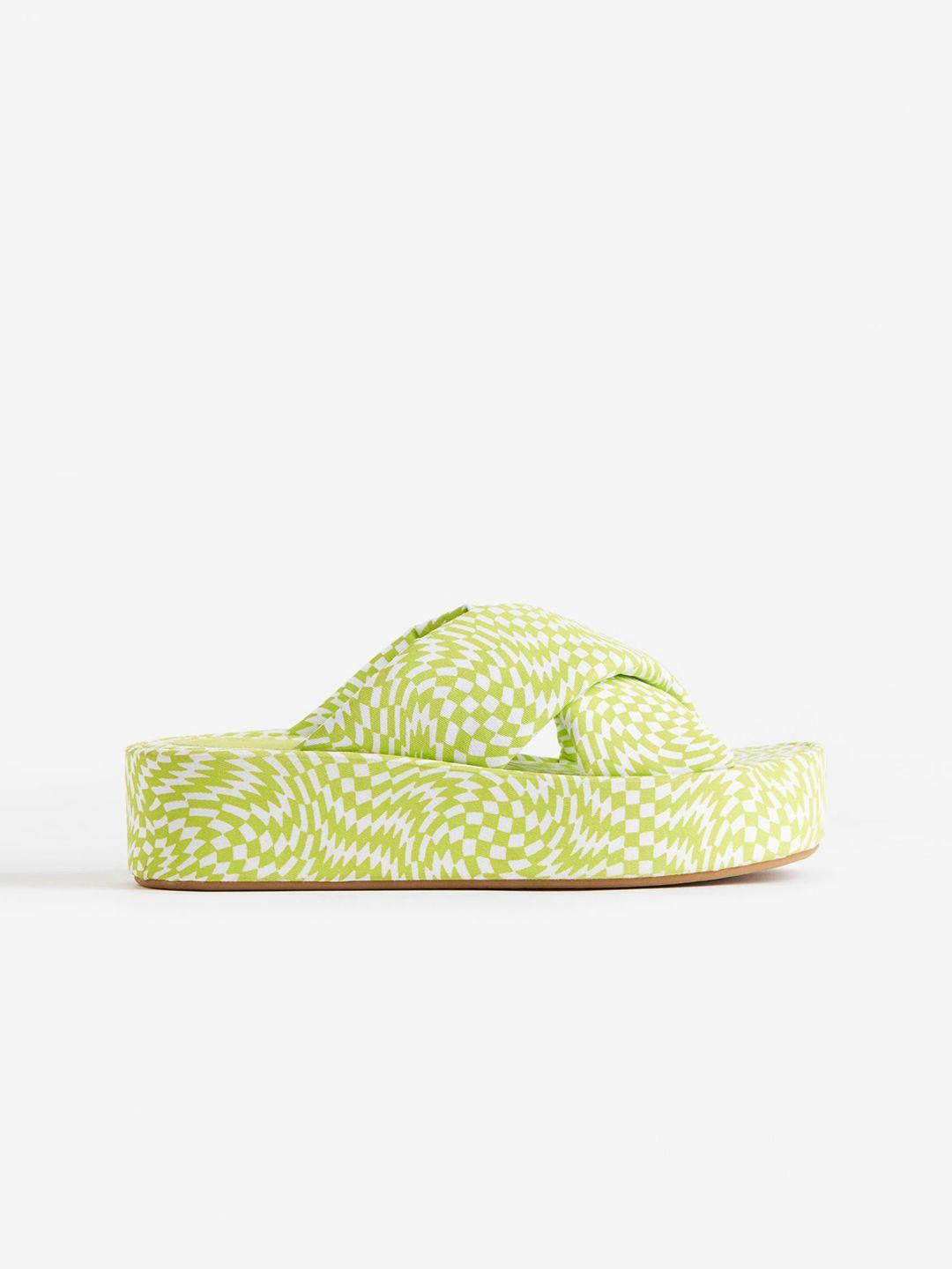 h&m padded platform sandals