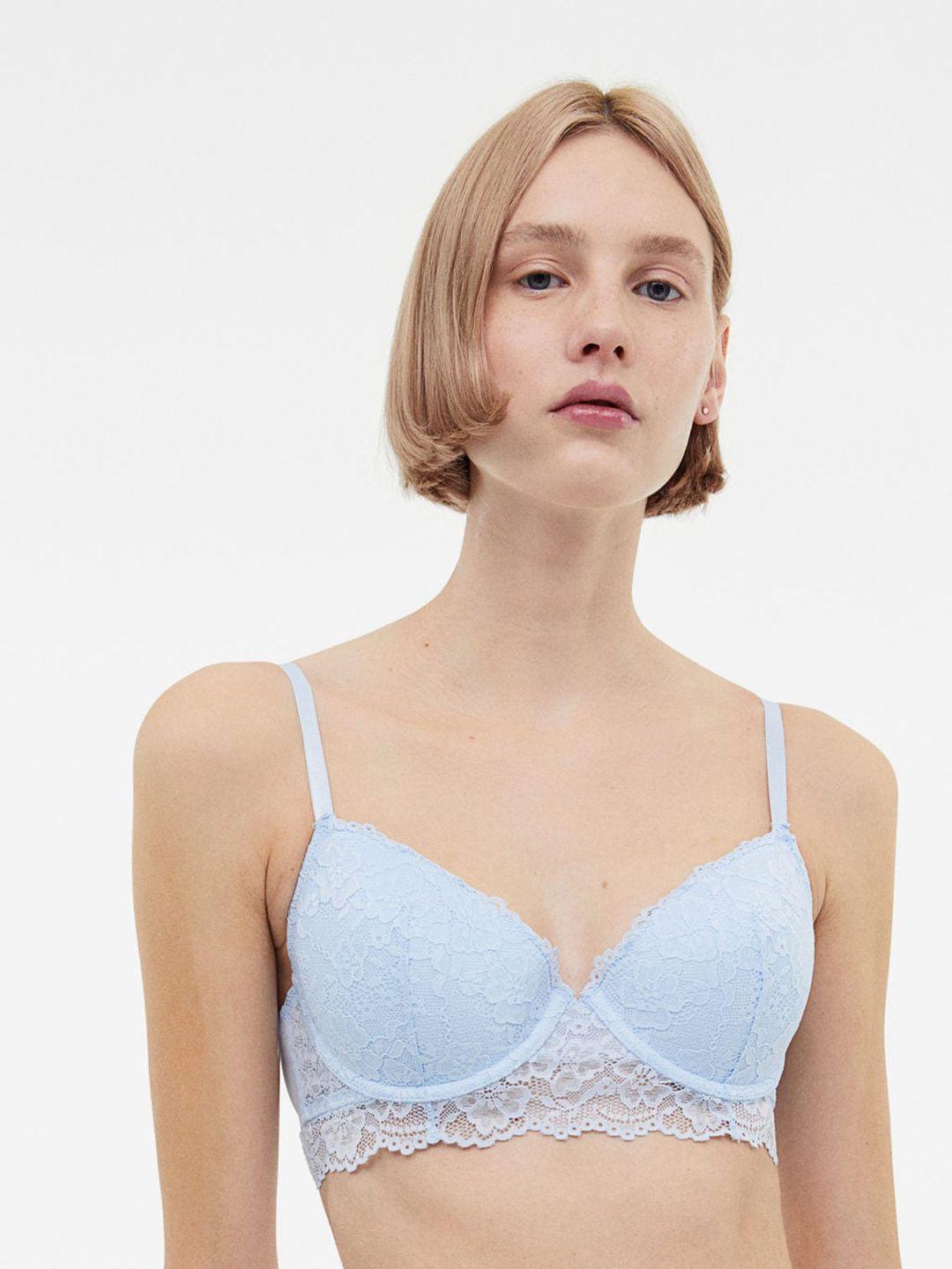 h&m padded underwired lace bra