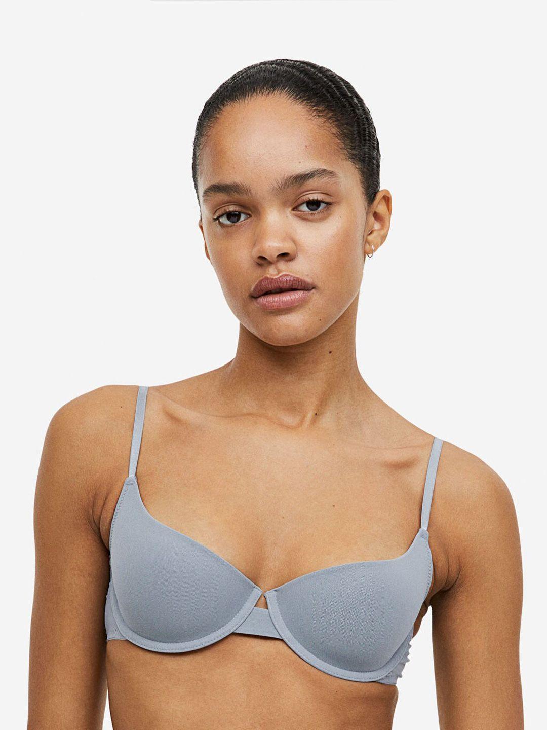 h&m padded underwired mesh bra