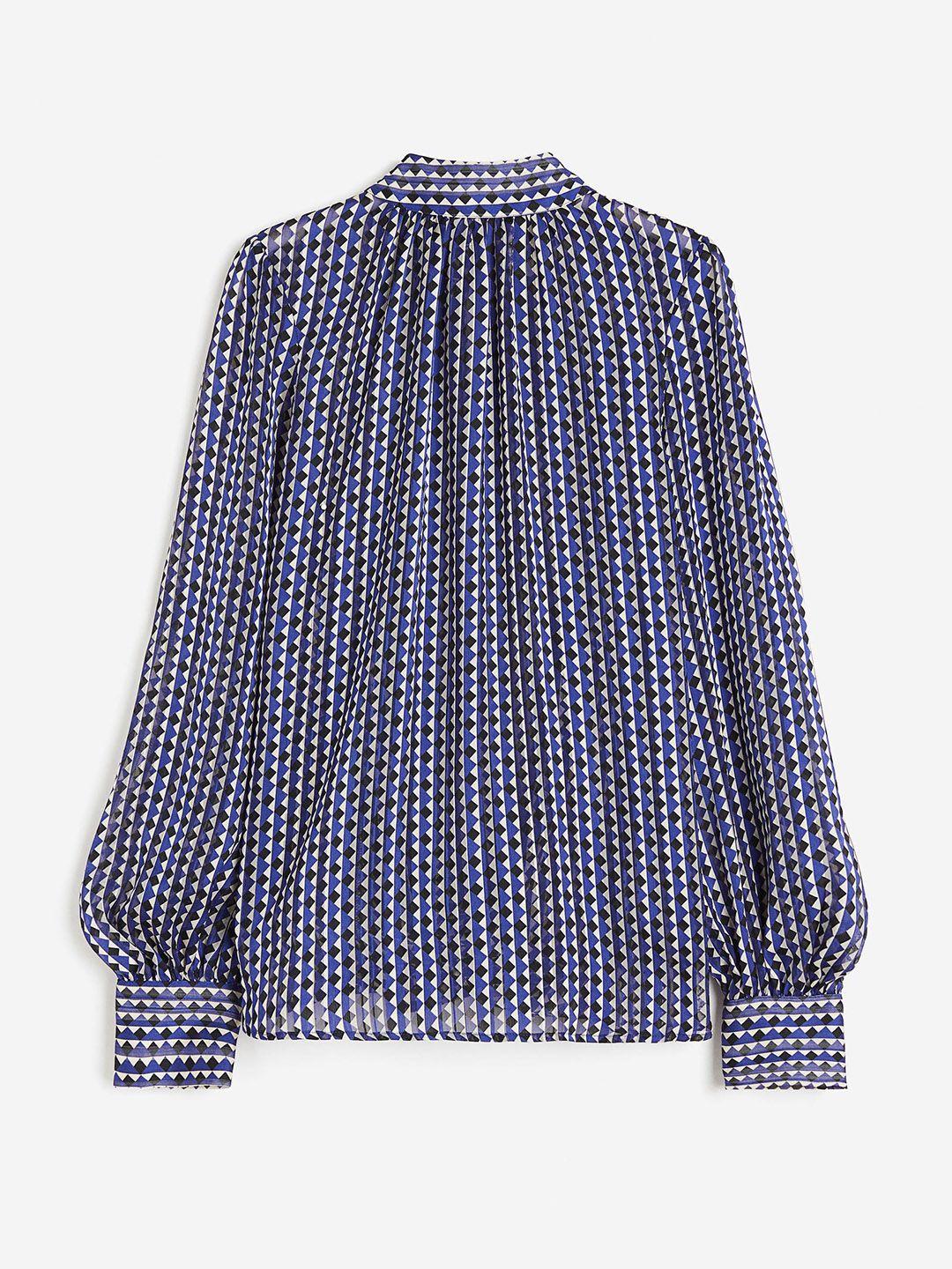h&m patterned blouse