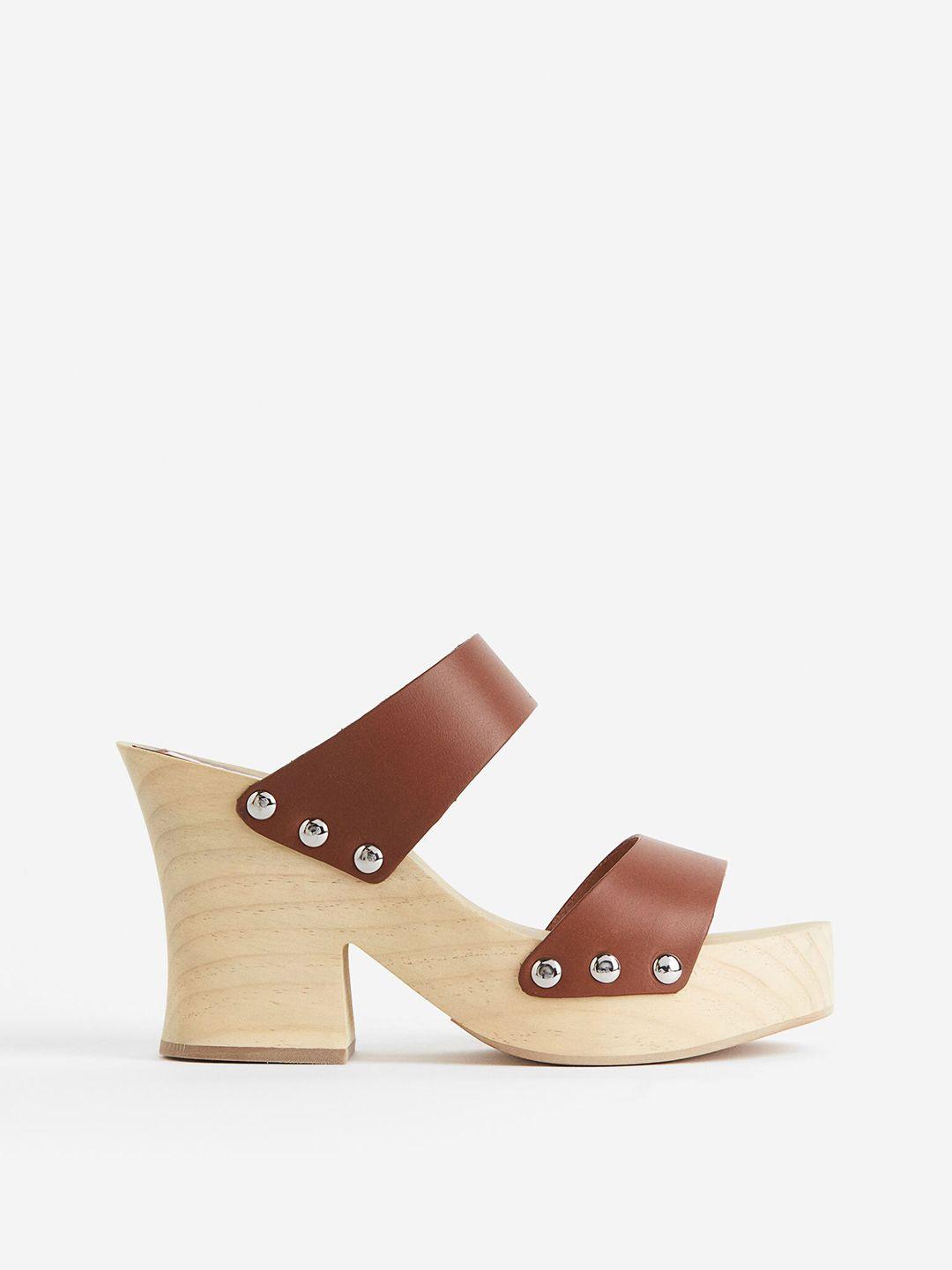 h&m platform leather sandals