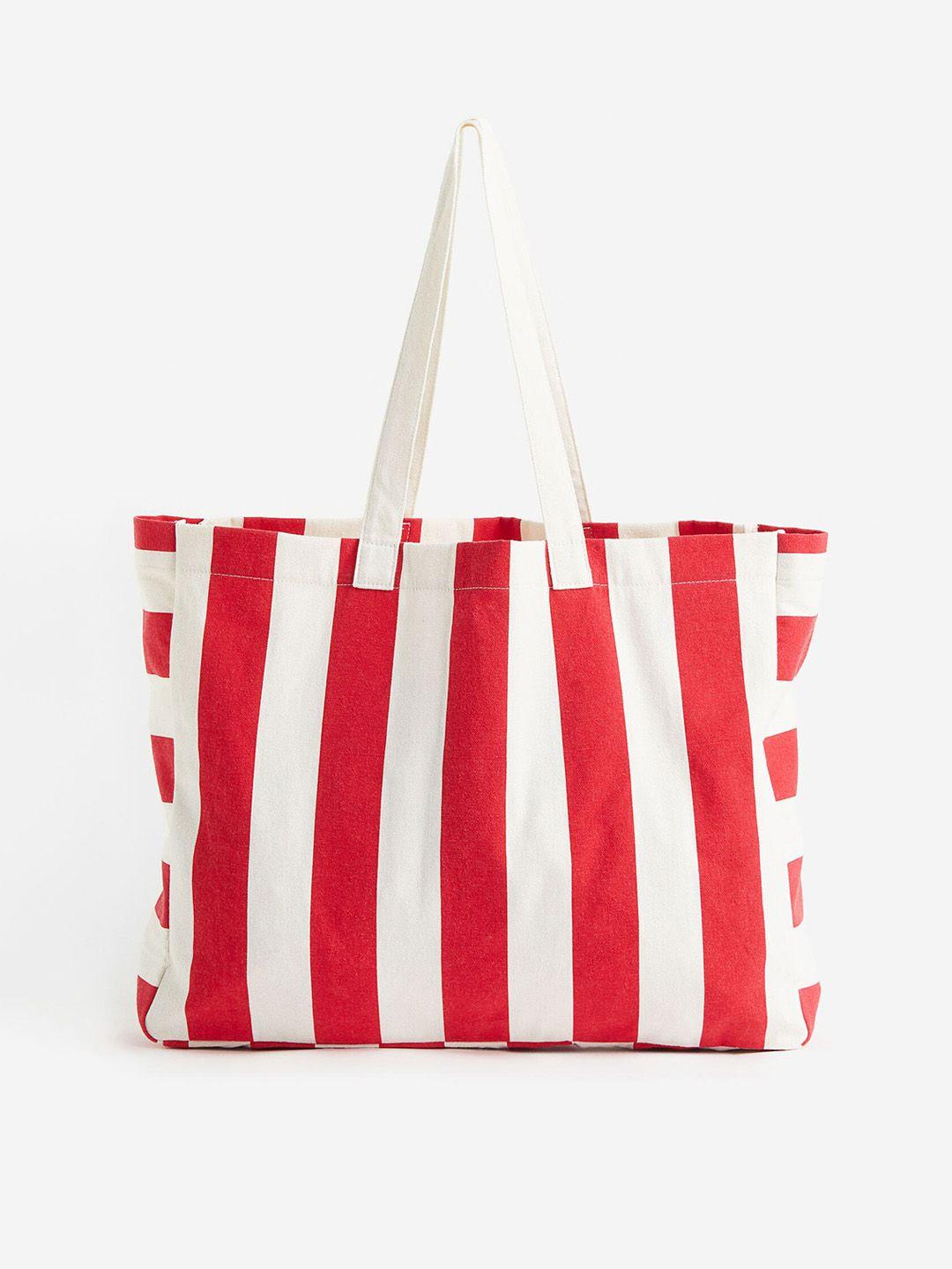 h&m printed canvas shopper