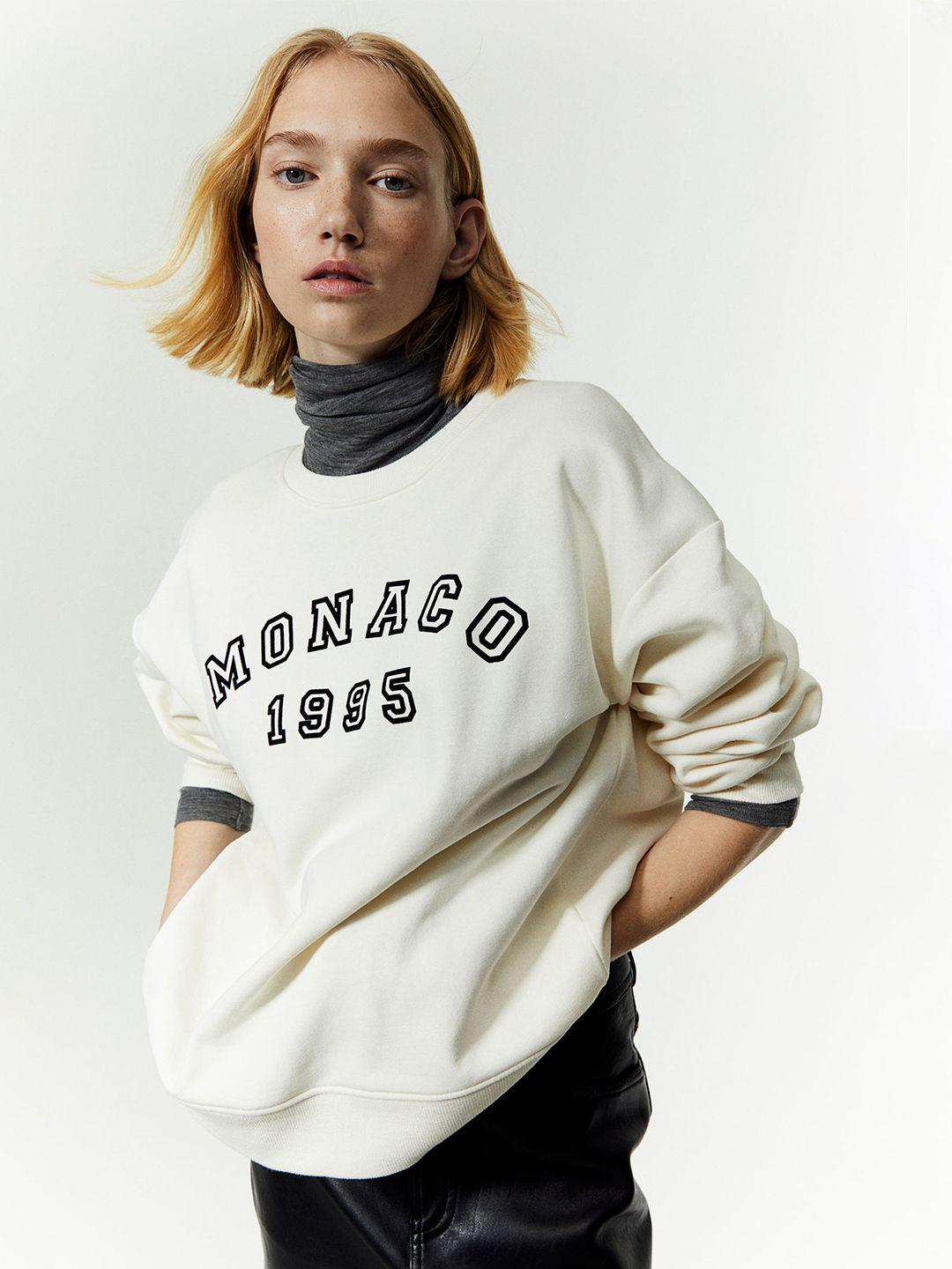 h&m printed sweatshirt