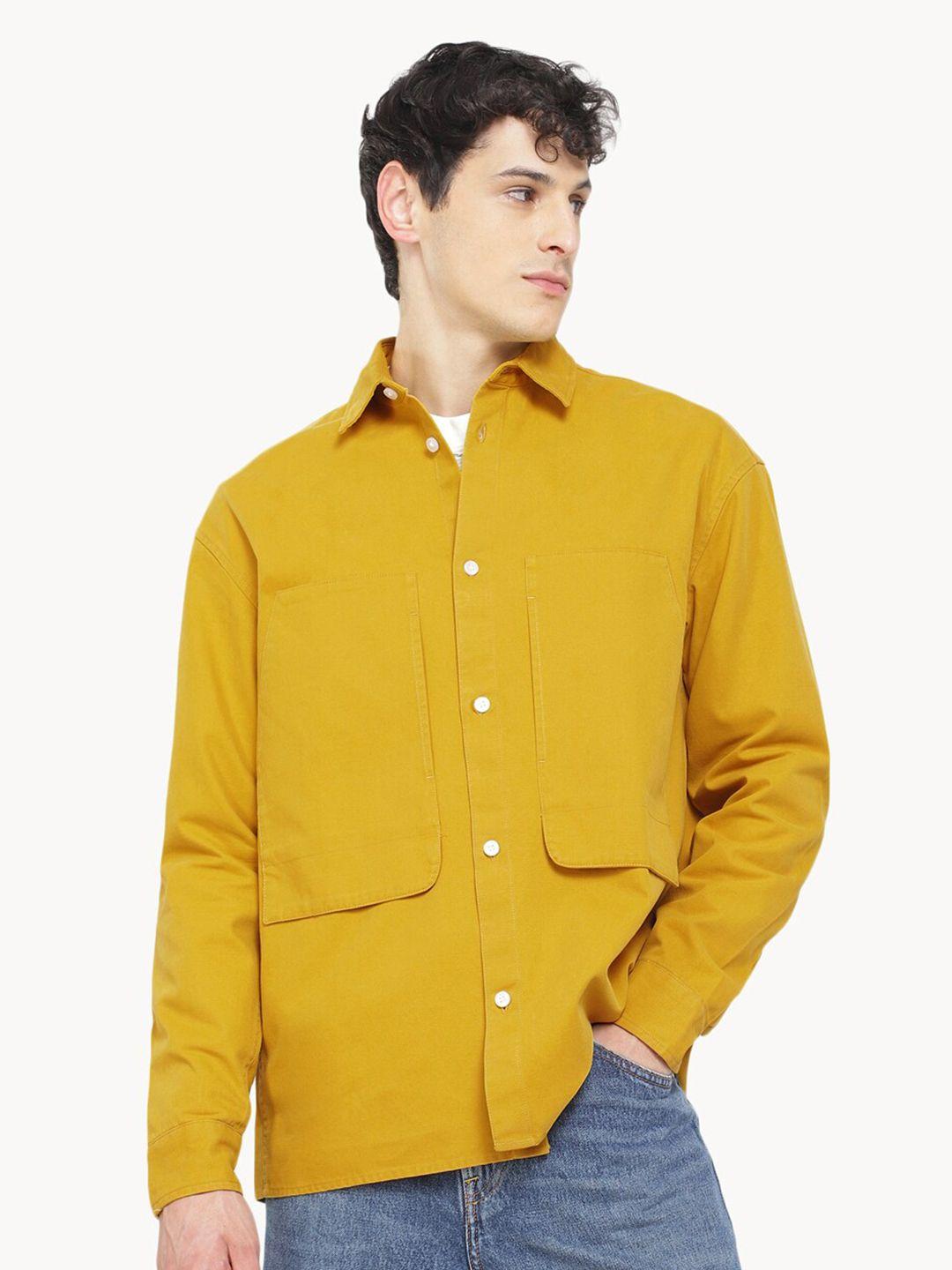 h&m relaxed fit cargo pocket shirt