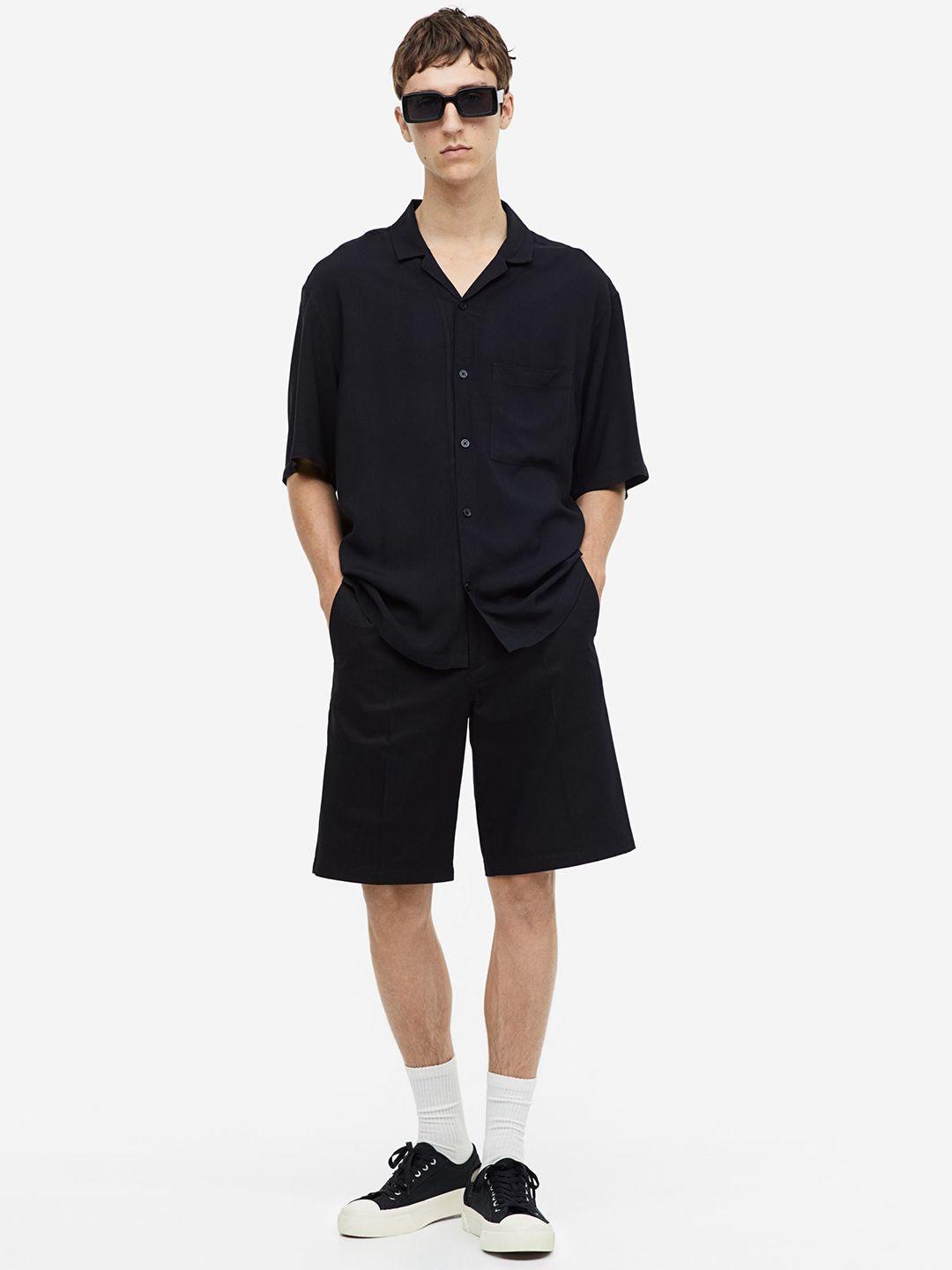 h&m relaxed fit chino shorts