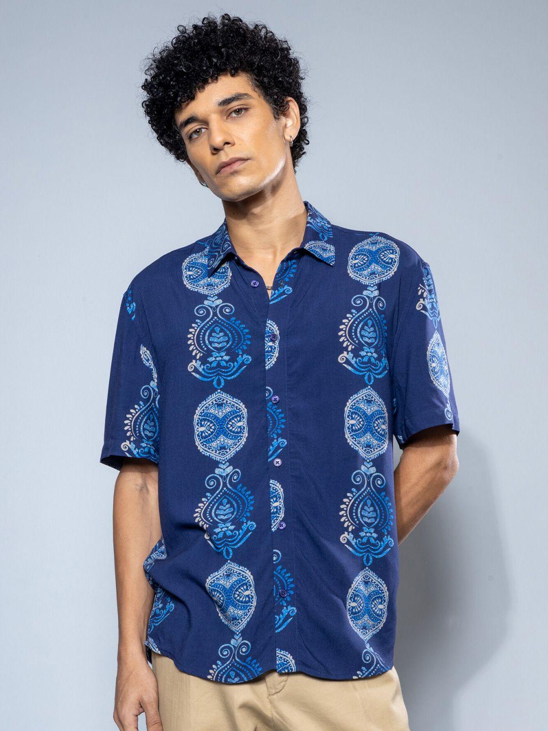 h&m relaxed fit motif print shirt